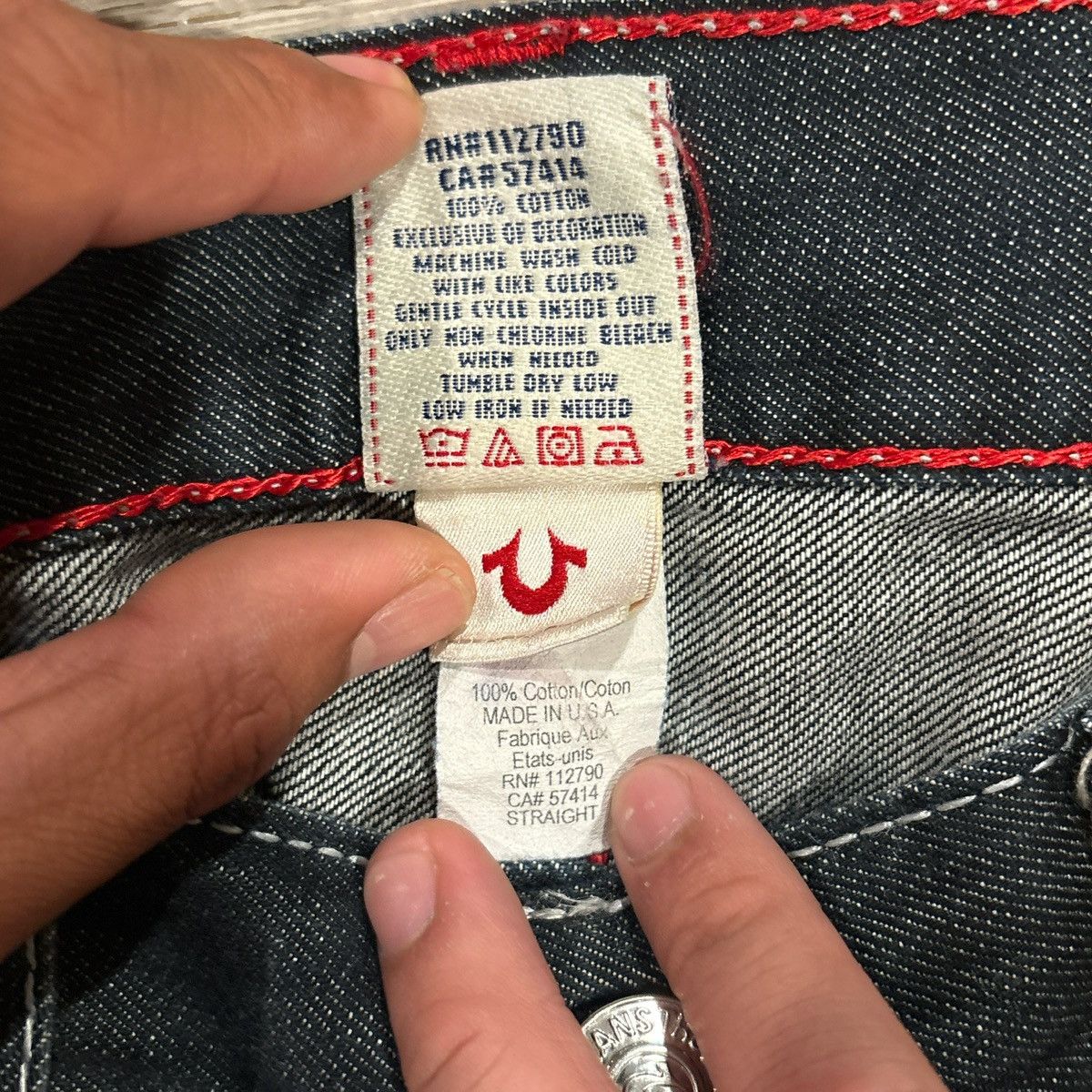 True Religion Raw selvedge denim True Religion Jeans Size US 34 / EU 50 - 3 Thumbnail