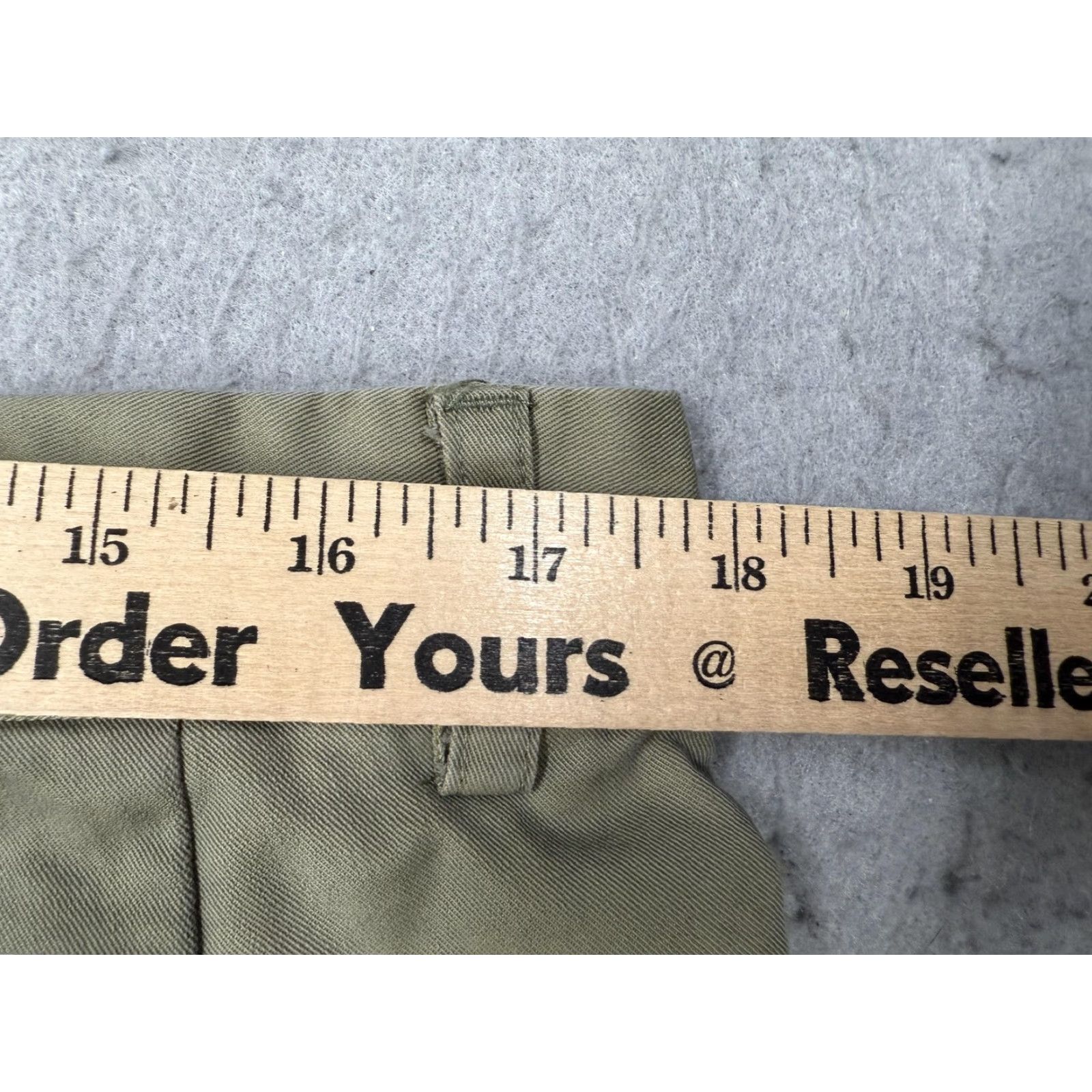 Vintage SSEINSE Shorts Mens 52 Chino Zipper Pocket Pleated 8in Inseam Regular Casual Khaki Green PB1253SS Mens Size US 36 / EU 52 - 7 Thumbnail