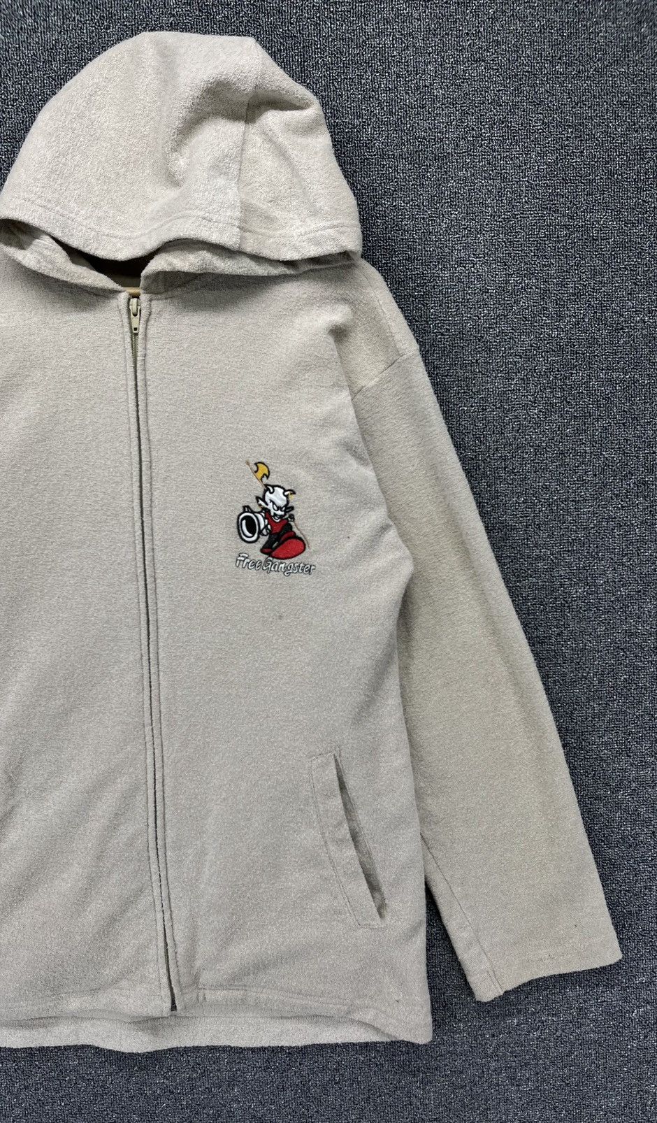 Japanese Brand Vintage Great Free Gangster Fleece Hoodie Sweatshirt Size US M / EU 48-50 / 2 - 9 Thumbnail