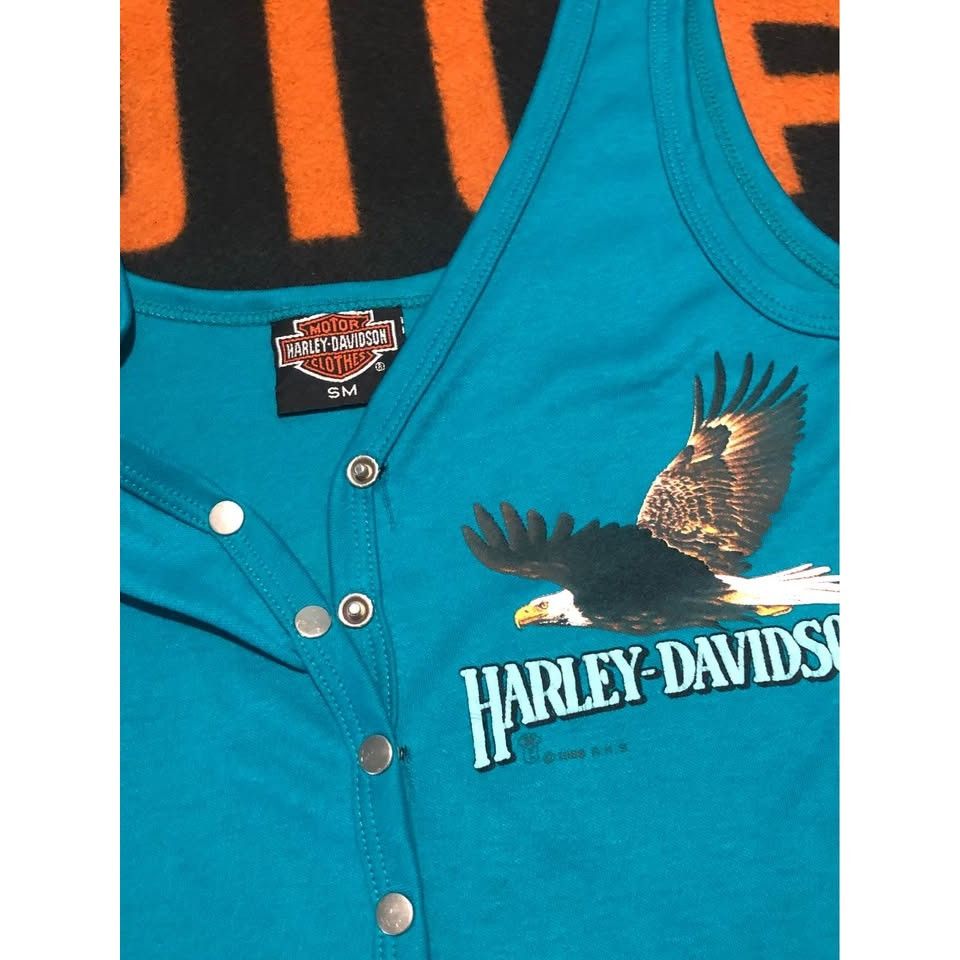 Vintage Harley-Davidson Button Button Shirt Small Women VINTAGE 1988 Size S / US 4 / IT 40 - 4 Thumbnail