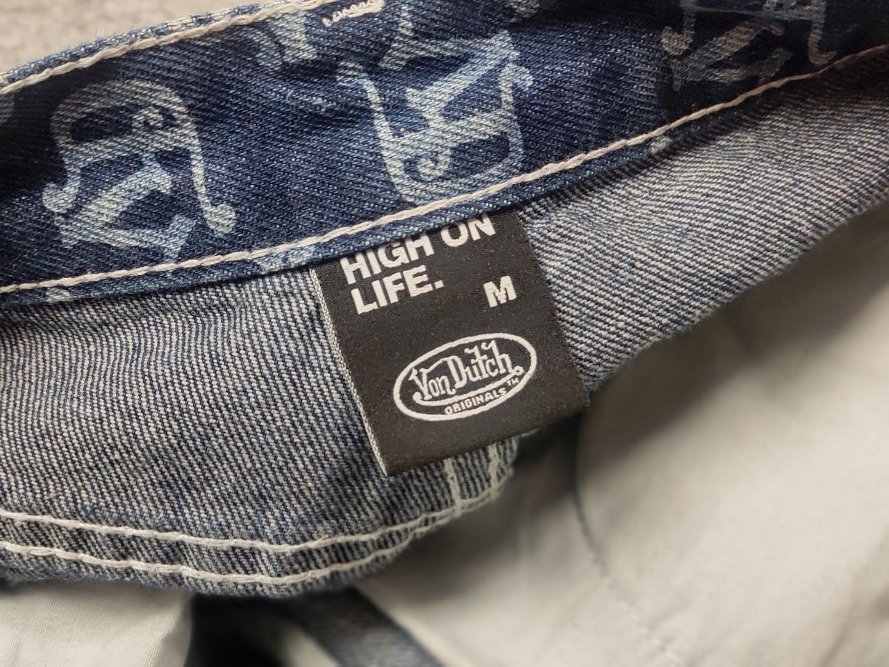 Von Dutch Vintage Von Dutch Y2K Print Cargo Baggy Bomdage Jeans Size US 30 / EU 46 - 18 Thumbnail