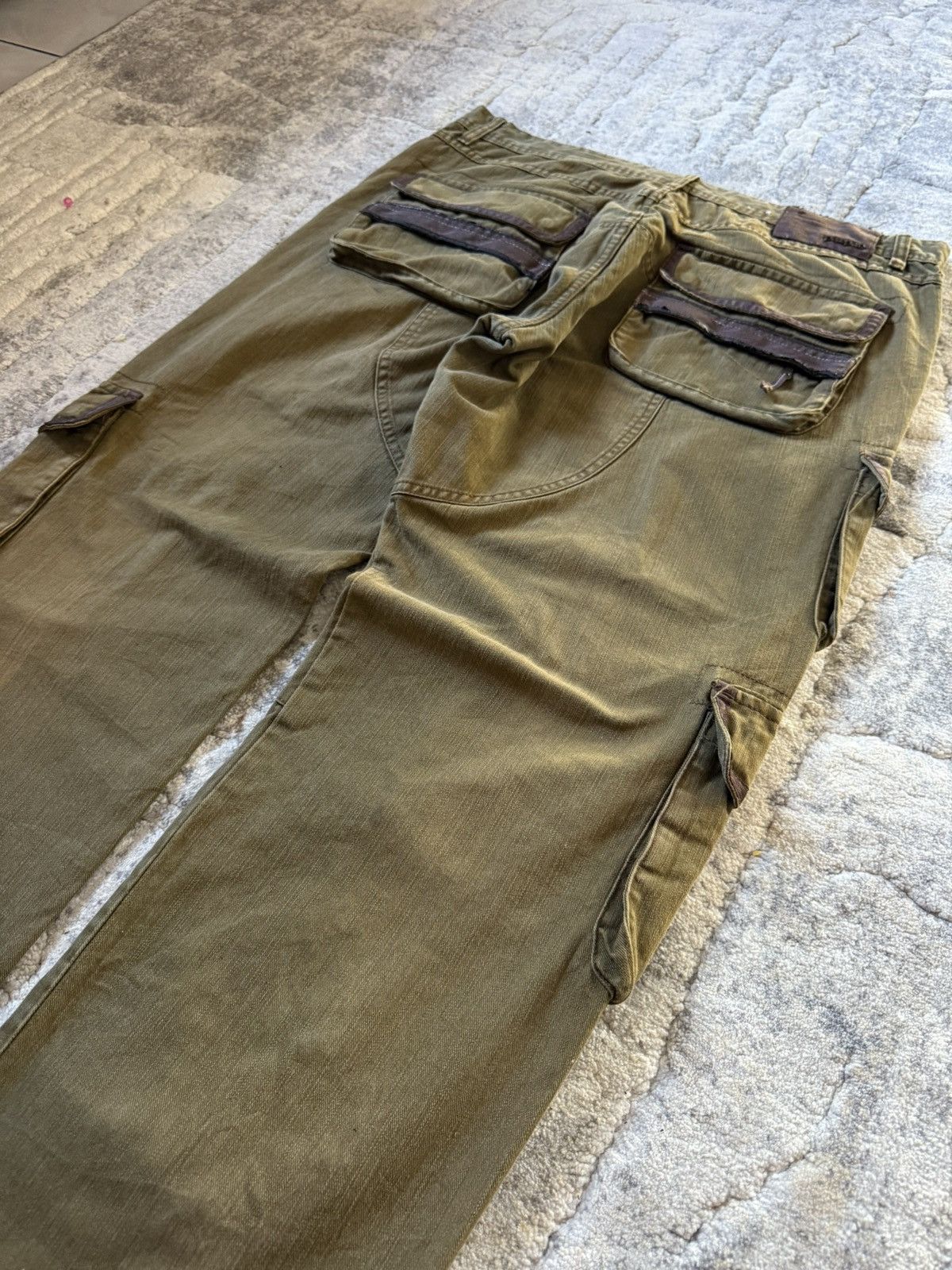 Pelle Pelle Pelle pelle Multi Pocket Parachute Baggy Cargo Pants Size US 38 / EU 54 - 17 Thumbnail