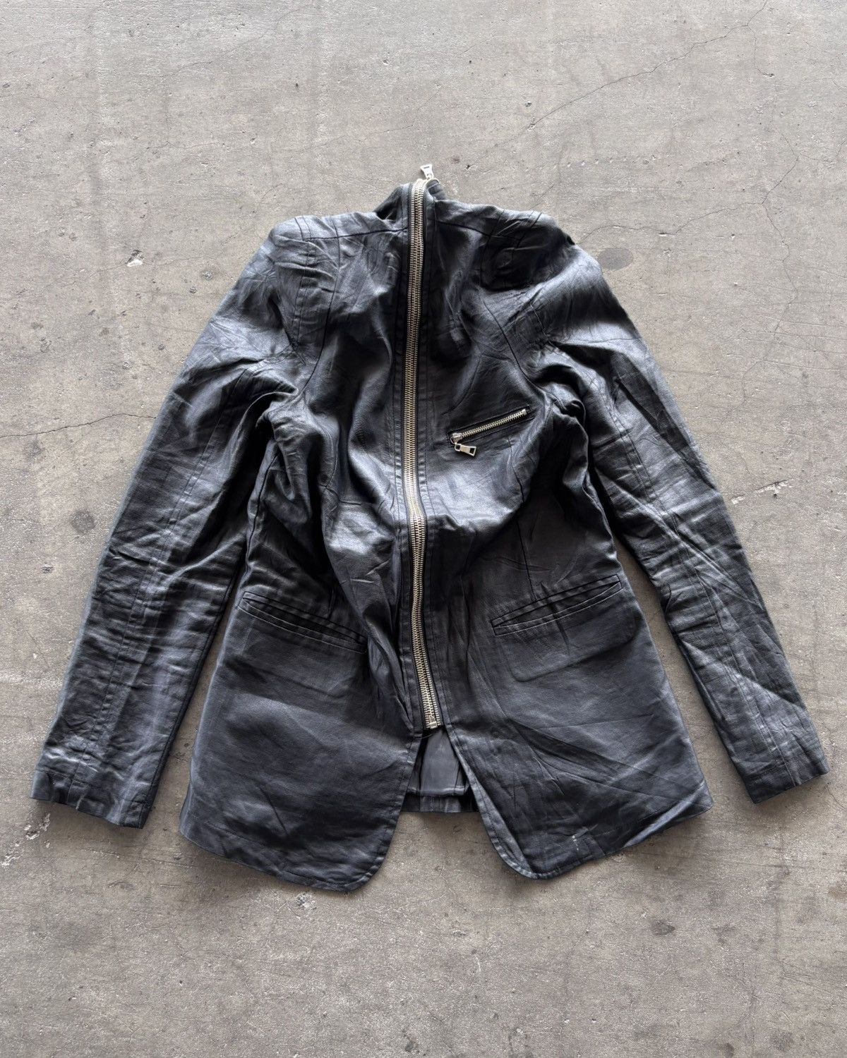 If Six Was Nine 14th Addiction Style Full Zip Leather Jacket Size US M / EU 48-50 / 2 - 2 Thumbnail