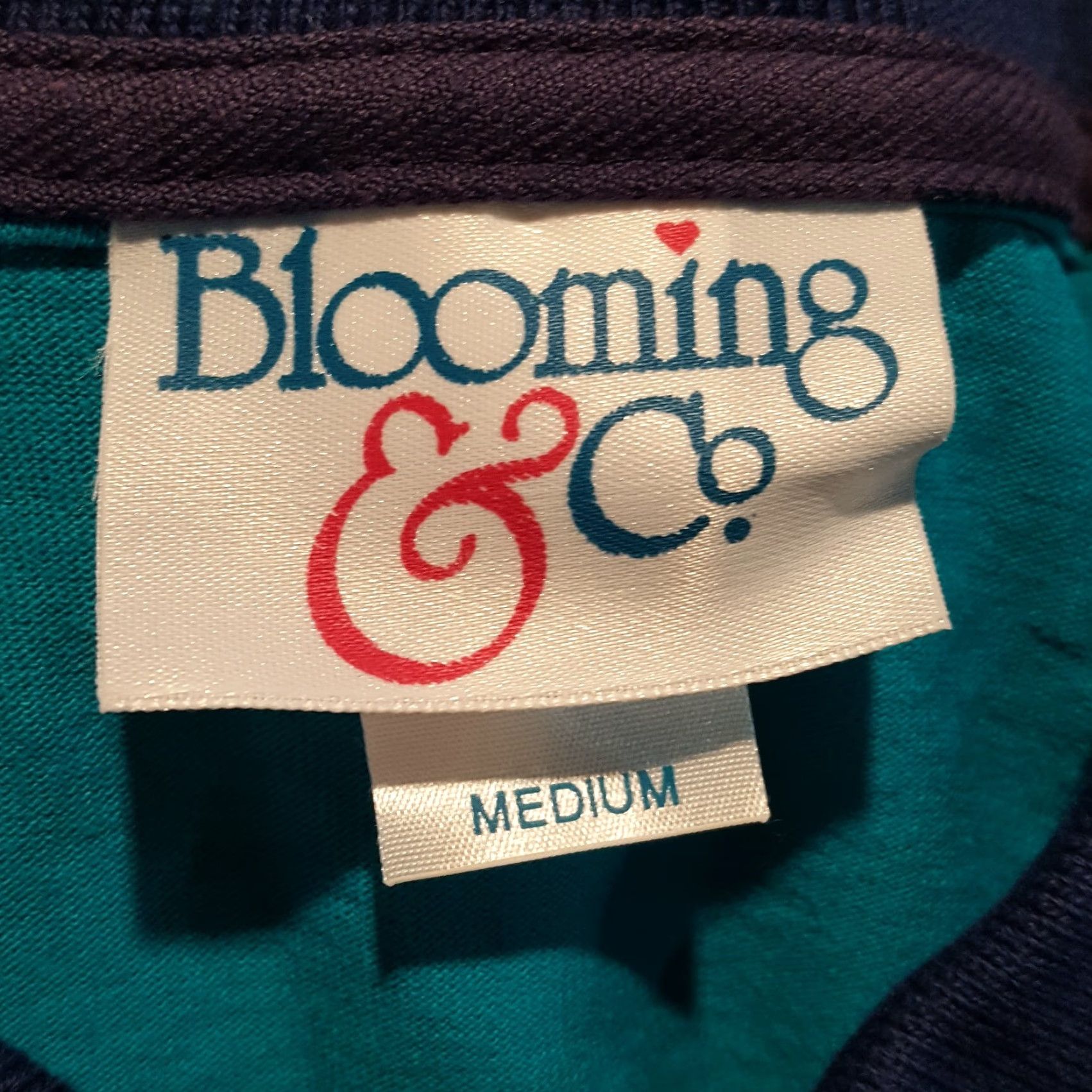Vintage VINTAGE Blooming & Co T-Shirt Women’s M Preppy Collared Golf Tee Casual Blue/Teal 80s Retro 90s Golf USA Shirt Womens Size M / US 6-8 / IT 42-44 - 6 Thumbnail