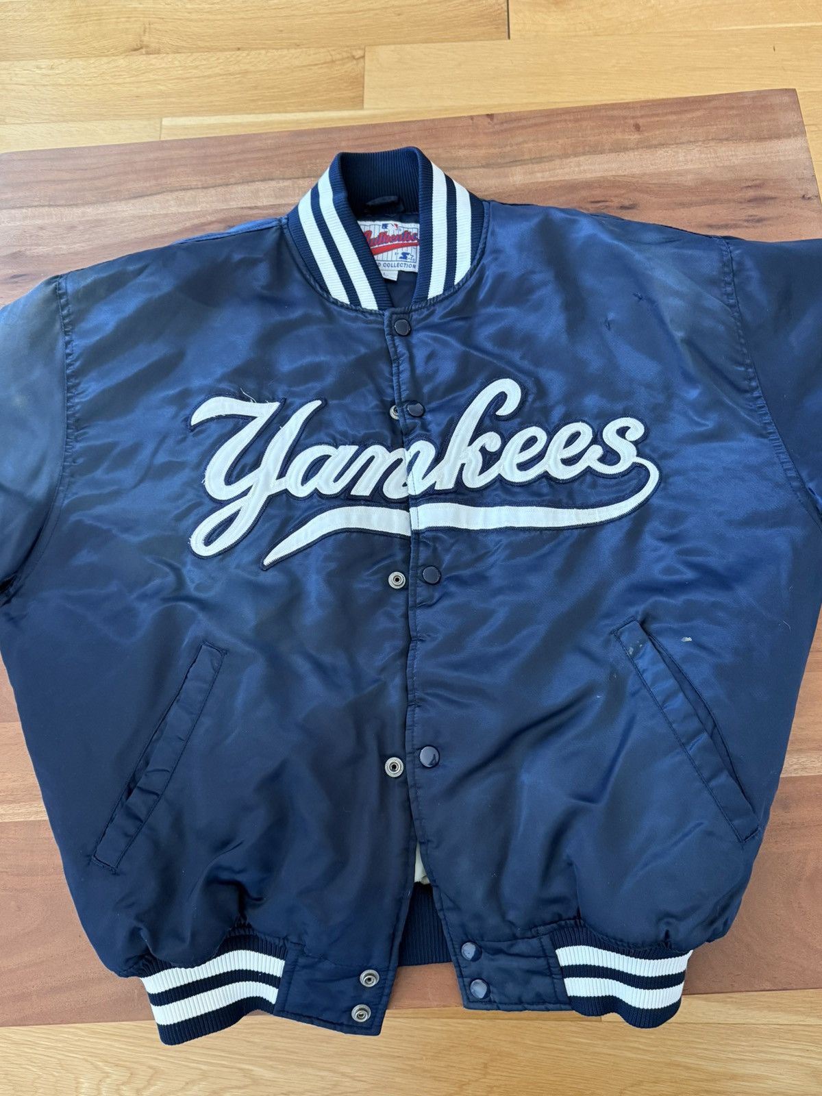 Starter YANKEES STARTER VARSITY JACKET (L) Size US L / EU 52-54 / 3 - 7 Thumbnail