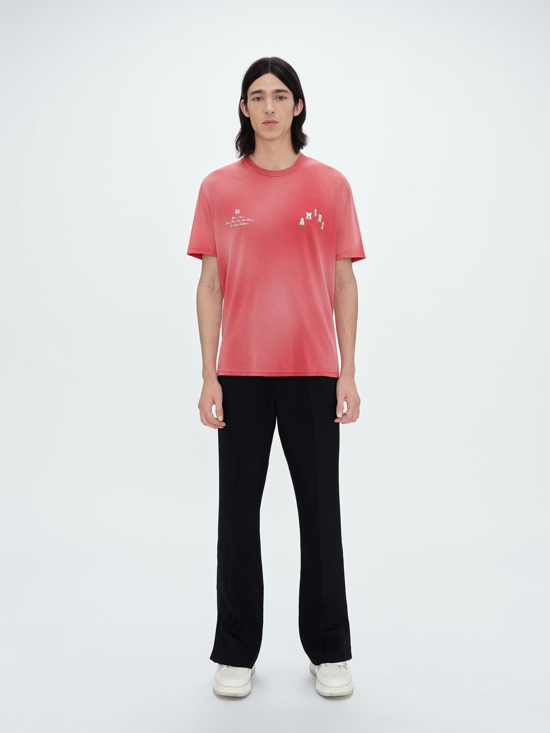 Amiri o1orln1025 Vintage Collegiate T-Shirt in Red Size US L / EU 52-54 / 3 - 2 Thumbnail