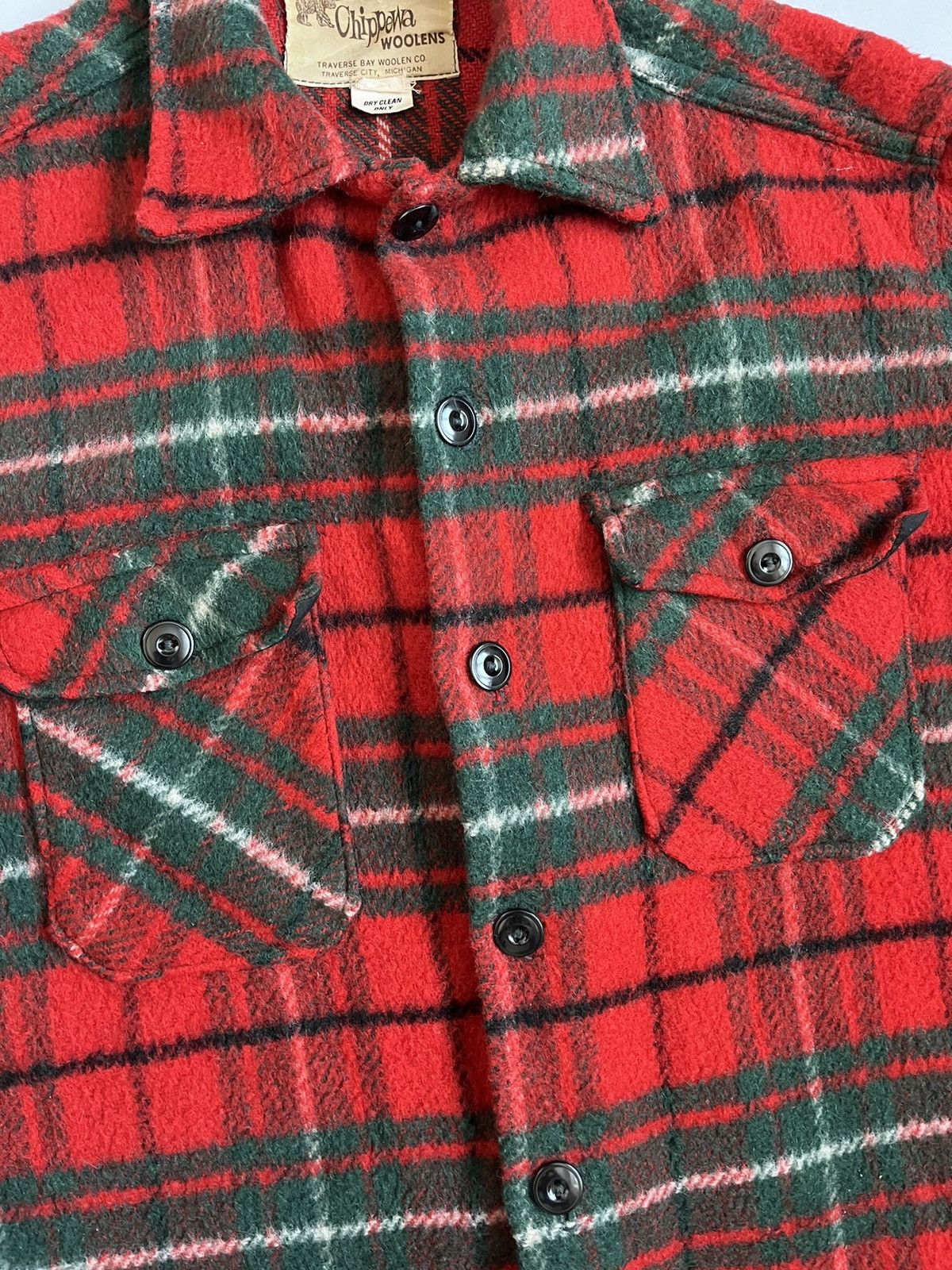 Chippewa Vintage 70s Chippewa Woolens Plaid Button Overshirt Shacket Size US M / EU 48-50 / 2 - 4 Thumbnail