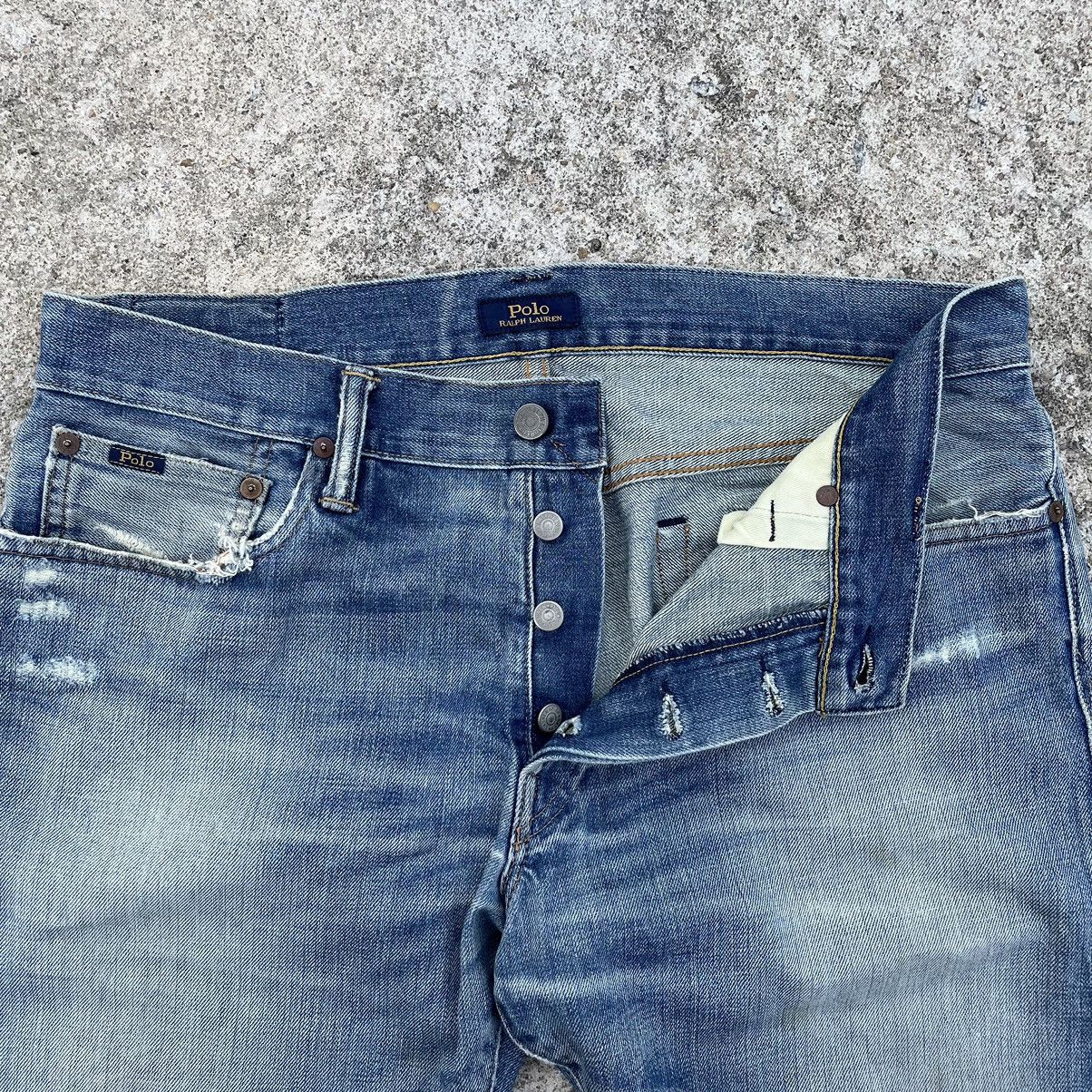 Polo Ralph Lauren 🔥 Polo Ralph Lauren Distressed Denim Vintage W35🔥 Size US 35 - 9 Thumbnail