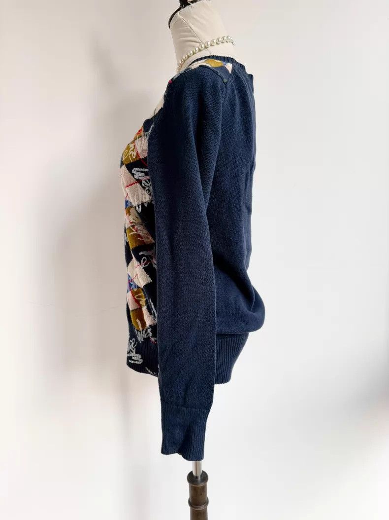 Vivienne Westwood Vivienne Westwood Gray Argyle Knit Cardigan Size US S / EU 44-46 / 1 - 3 Thumbnail