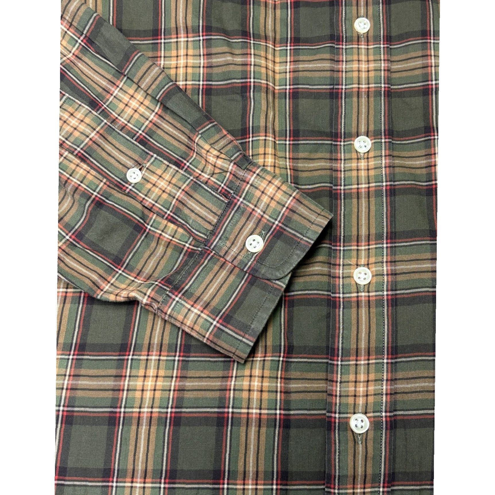 Ralph Lauren Ralph Lauren Classic Fit Plaid Button-Down Shirt Men XL Tan Long Sleeve Cotton Size US XL / EU 56 / 4 - 3 Thumbnail