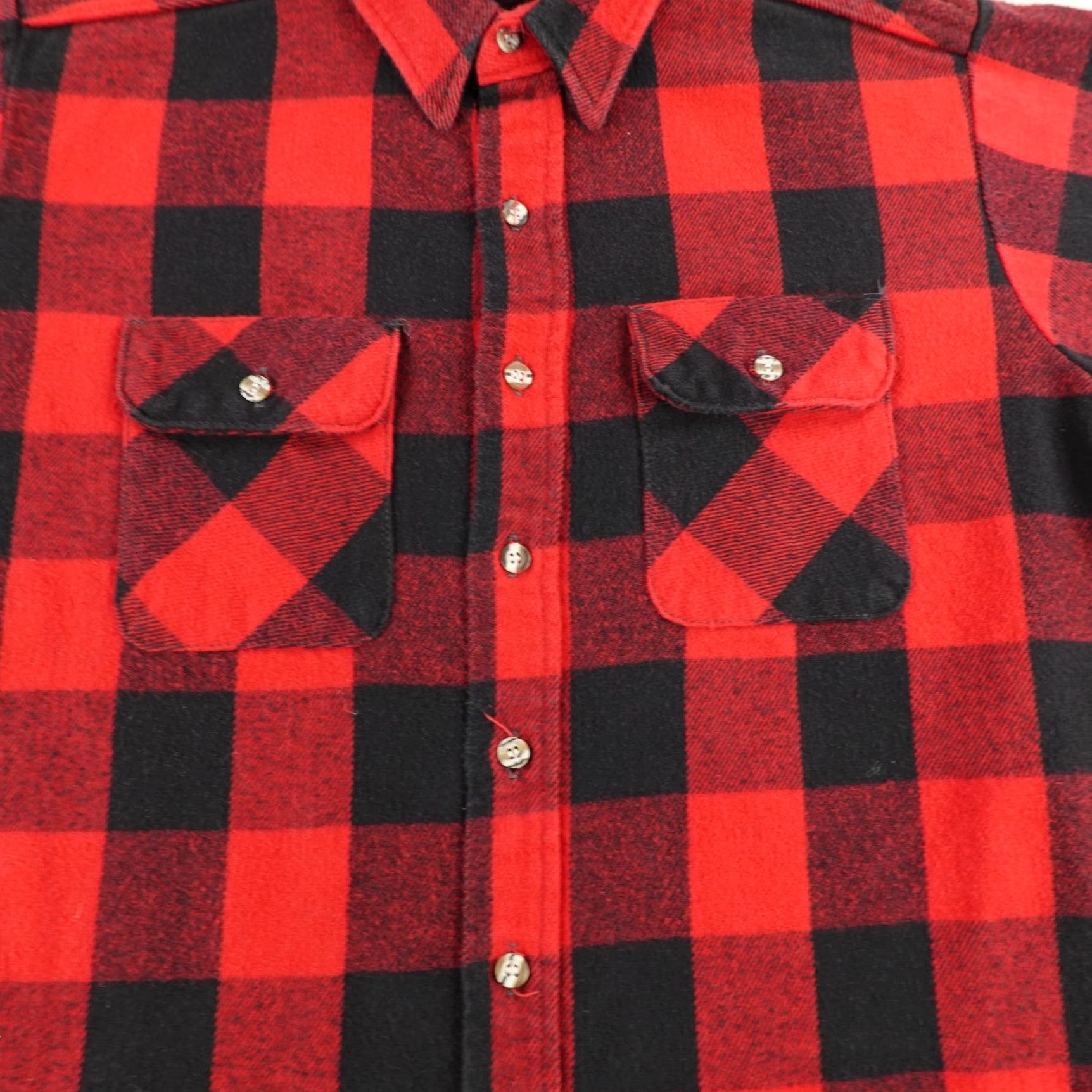 Vintage VINTAGE Five Brothers Flannel Shirt Men's Large Tall Outdoor Plaid Heavyweight Cotton Made USA 90s Size US L / EU 52-54 / 3 - 3 Thumbnail