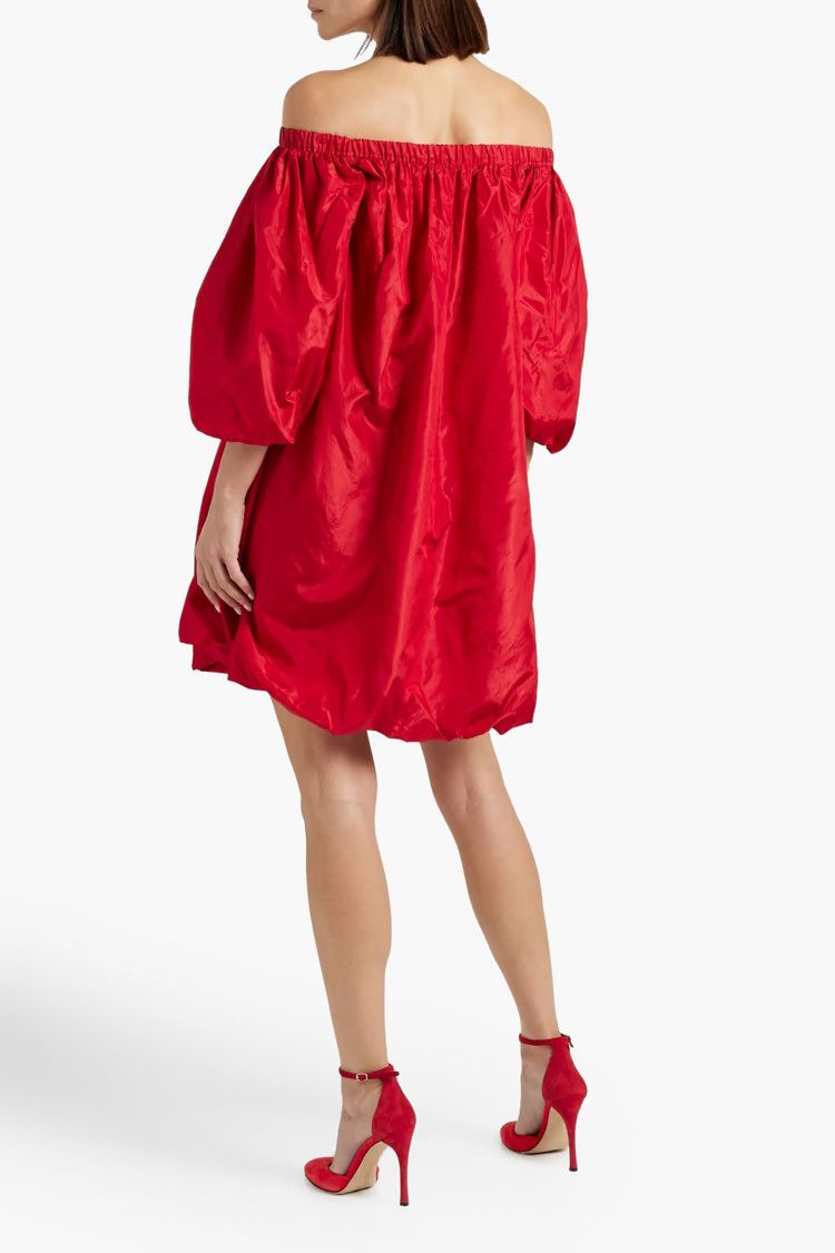 Valentino o1y0226 Silk Mini Dress in Red Size XS / US 0-2 / IT 36-38 - 3 Thumbnail