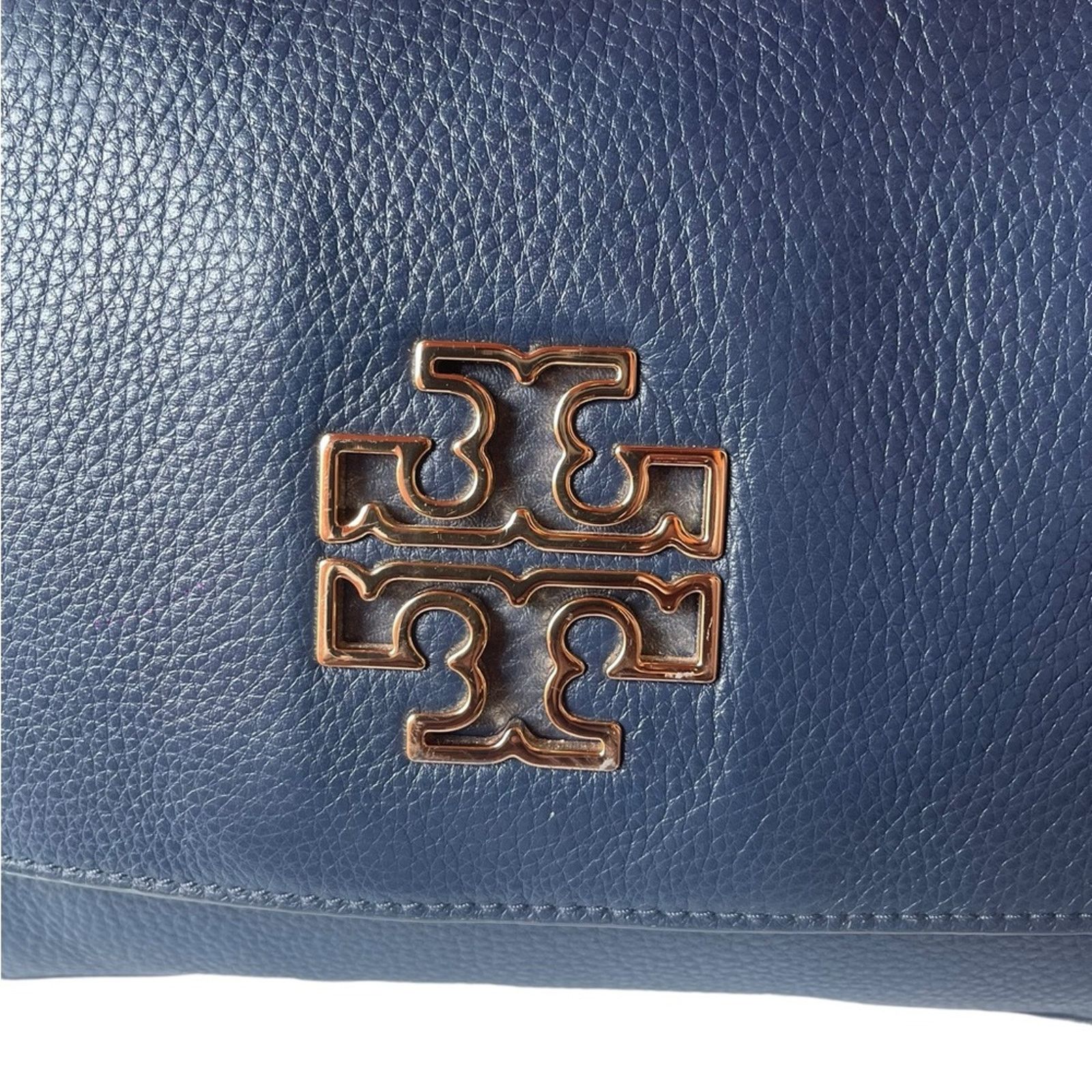 Tory Burch Tory Burch Britten Leather Fold Over Crossbody Bag Size ONE SIZE - 7 Thumbnail