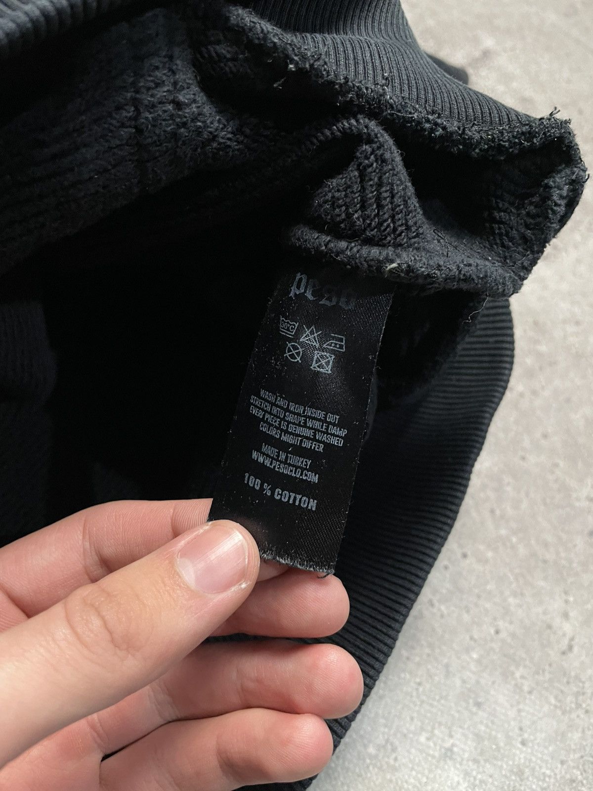 Peso Peso Heavyweight Oversized Black Hoodie Size US L / EU 52-54 / 3 - 8 Thumbnail