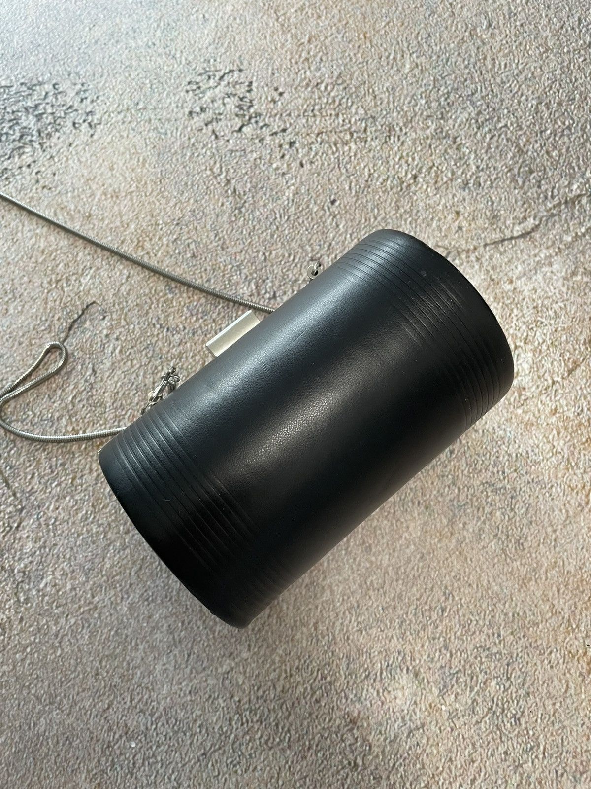 Jean Paul Gaultier Vintage Jean Paul Gaultier Black Leather Cylinder Clutch Size ONE SIZE - 4 Thumbnail