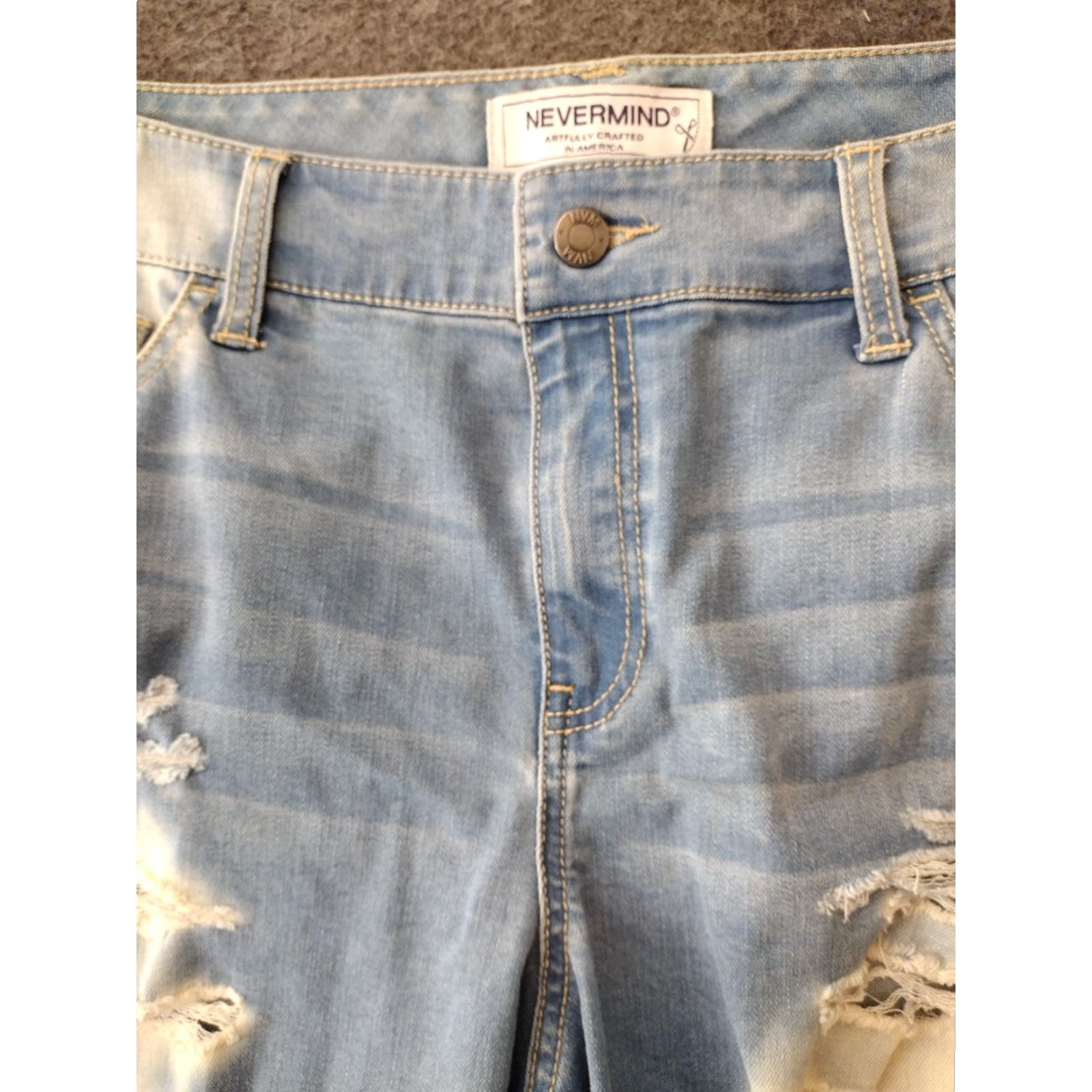 Penfield VINTAGE Anfield Jeans Blue 38X38 Distressed Skinny Tapered 5-Pocket Denim Stretch Women's Bohemian Flower 90s? Size 26" / US 2 / IT 38 - 3 Thumbnail