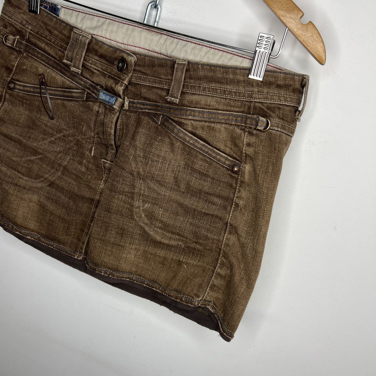 Japanese Brand × Marithe + Francois Girbaud × Vintage Vintage Marithe Francois Girbaud Japanese Brand Skirt Denim Size 27" / US 4 / IT 40 - 2 Thumbnail