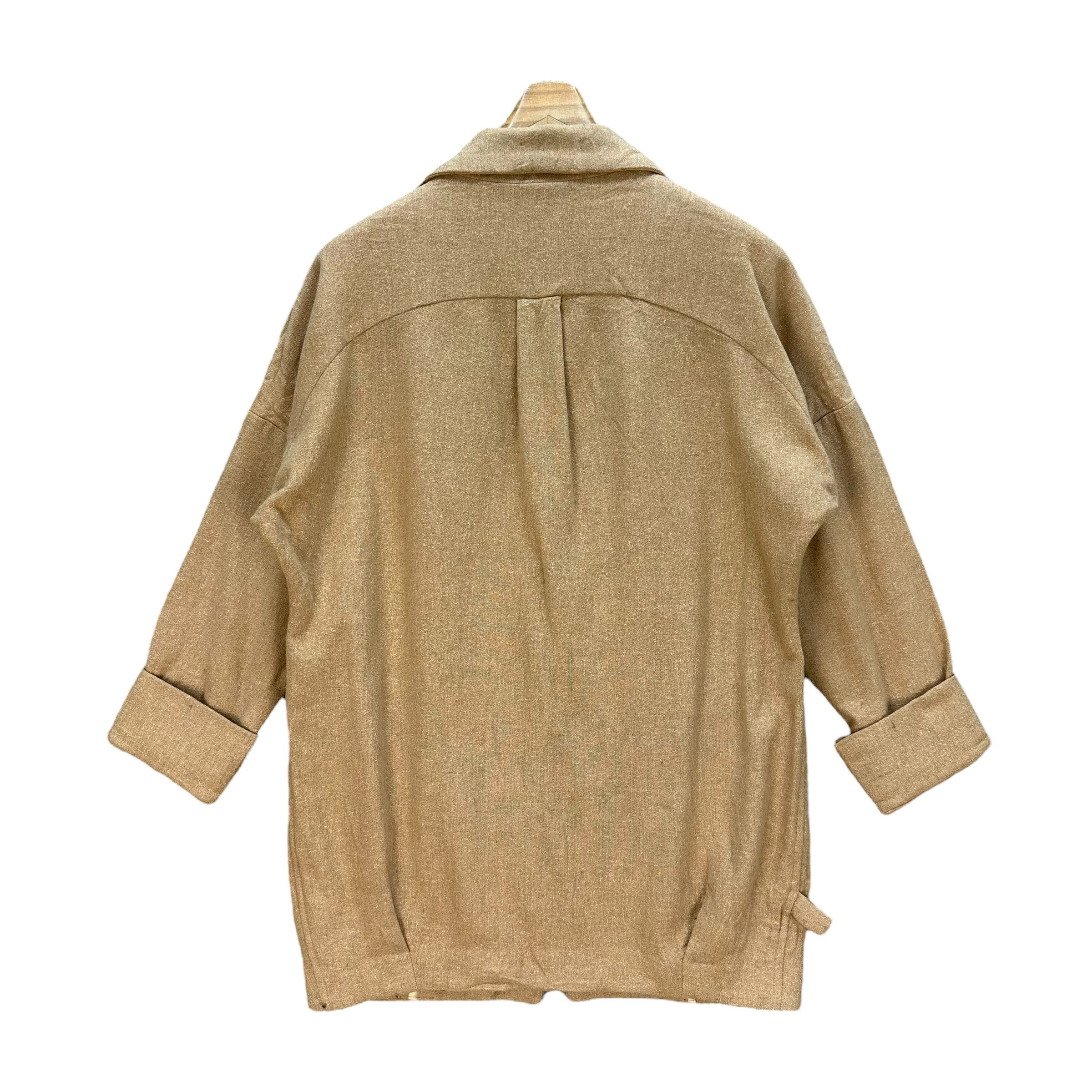 Japanese Brand 1. PERCENT 1% Made in Japan Wool Nylon Jacket #A45-1070 Size M / US 6-8 / IT 42-44 - 9 Thumbnail