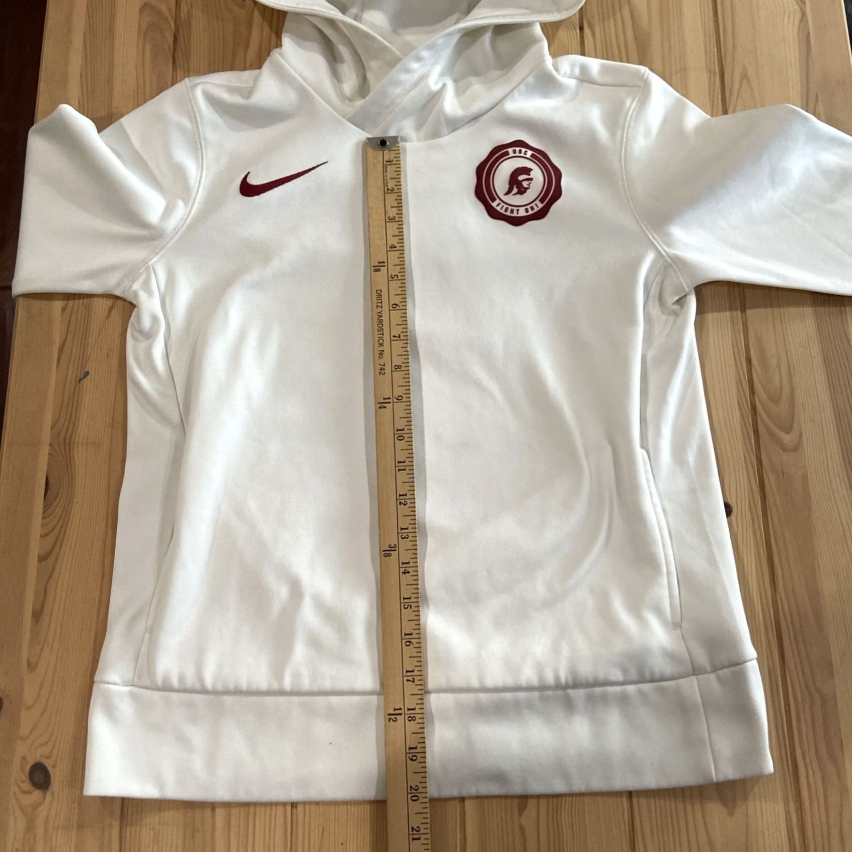 Nike Nike Sweatshirt Hoodie Womens Small USC White Fight on Pullover Regular Hooded All Seasons Activewear Size S / US 4 / IT 40 - 7 Thumbnail