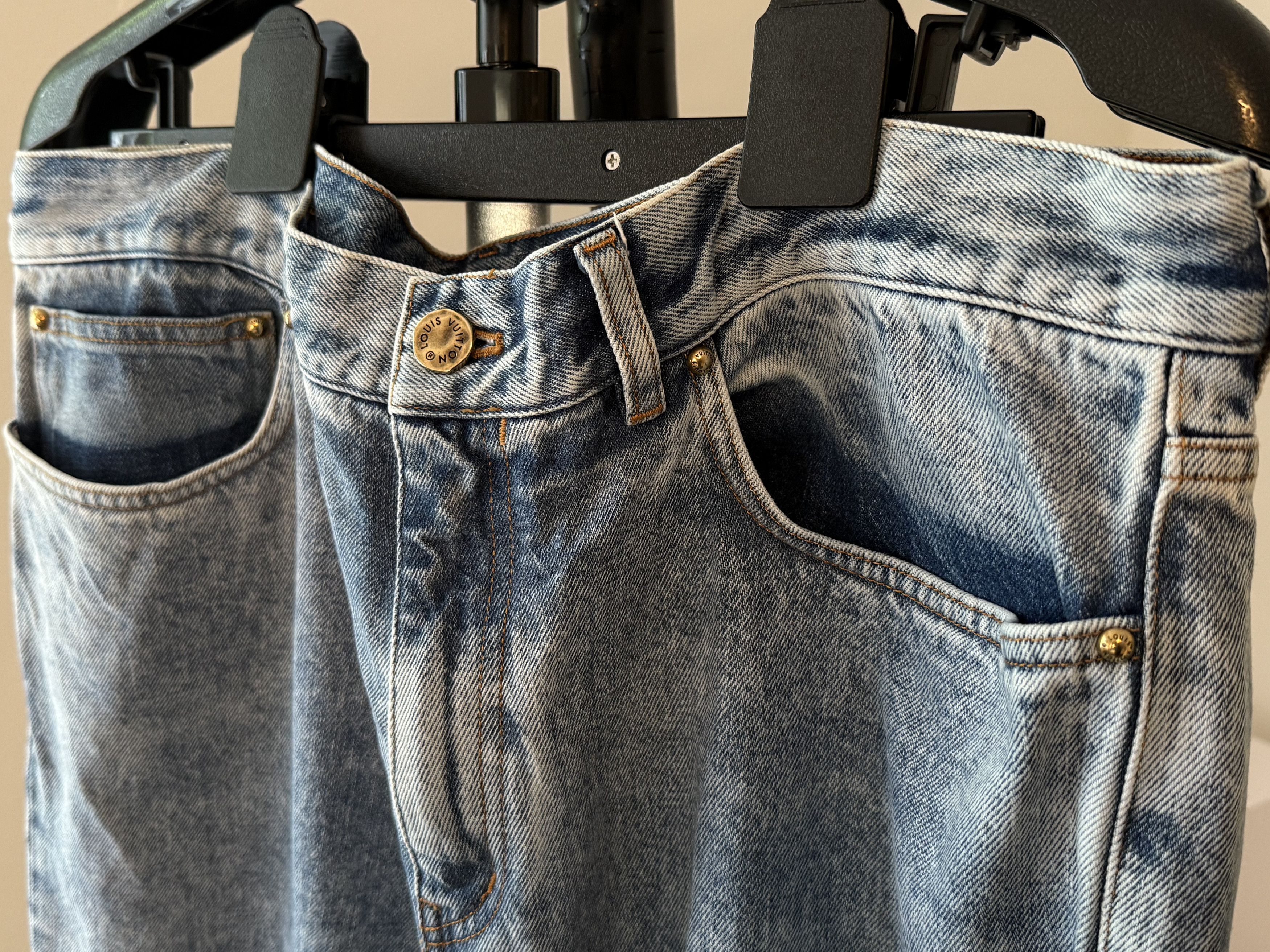 Louis Vuitton Washed Regular Jeans - Indigo Size US 38 / EU 54 - 4 Thumbnail
