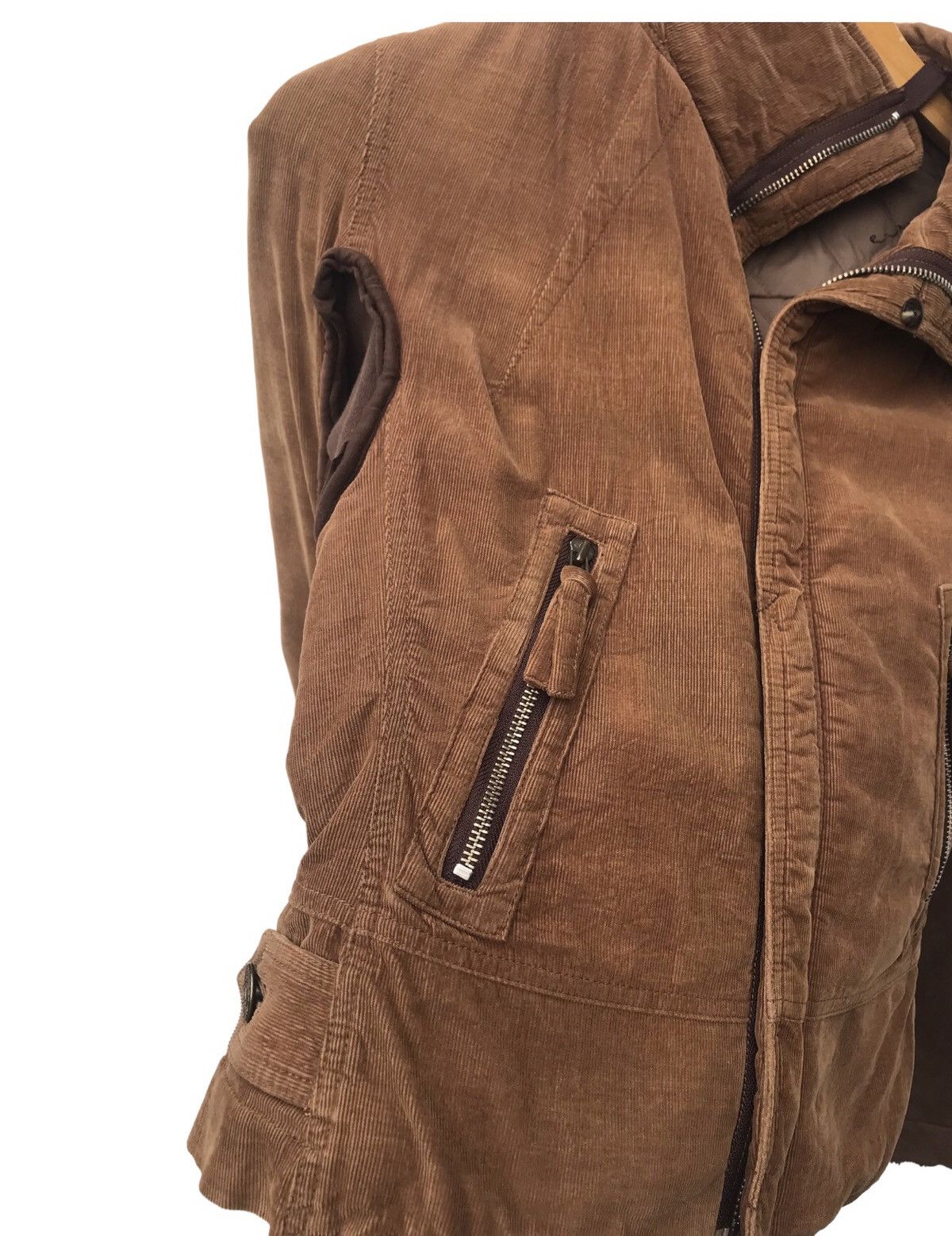 Japanese Brand Jungle Cat Distressed Corduroy Women Jacket ( 16”X22” ) Size S / US 4 / IT 40 - 5 Thumbnail