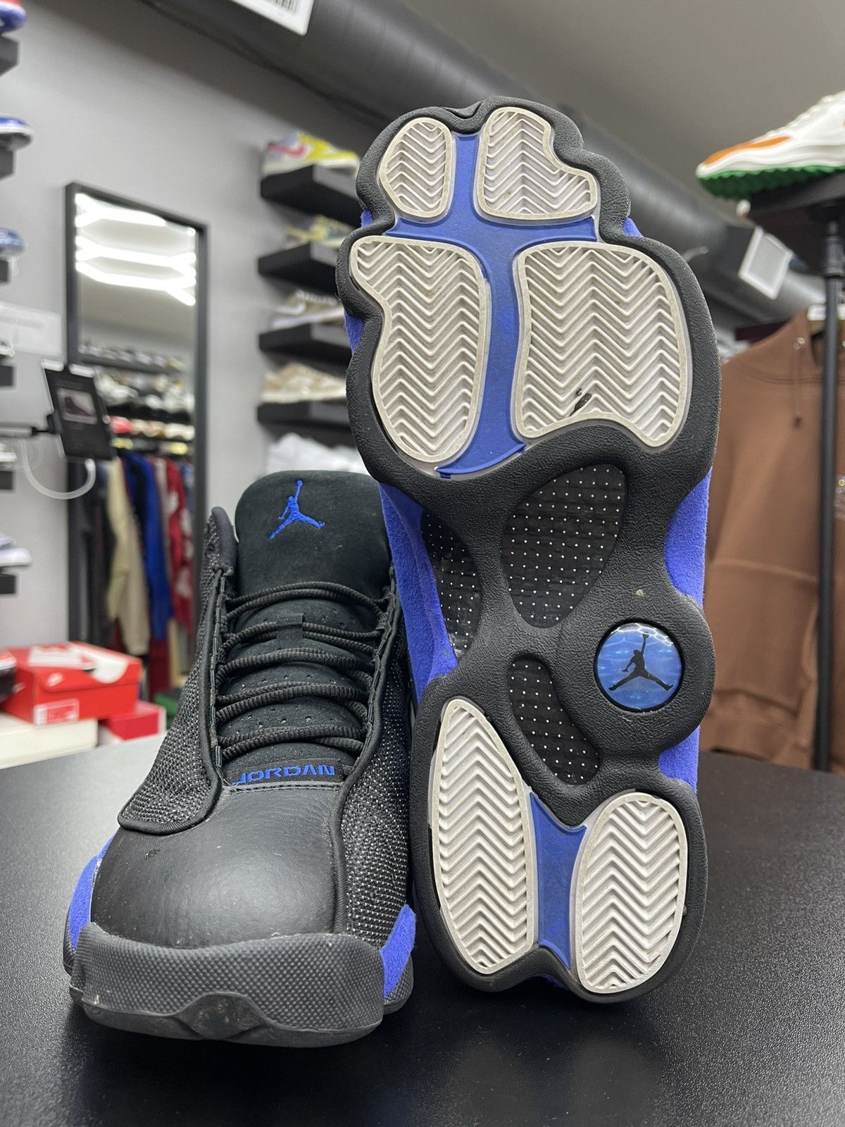 Jordan Brand Size 10.5 - Jordan 13 Black Hyper Royal Very Clean! Size US 10.5 / EU 43-44 - 9 Thumbnail