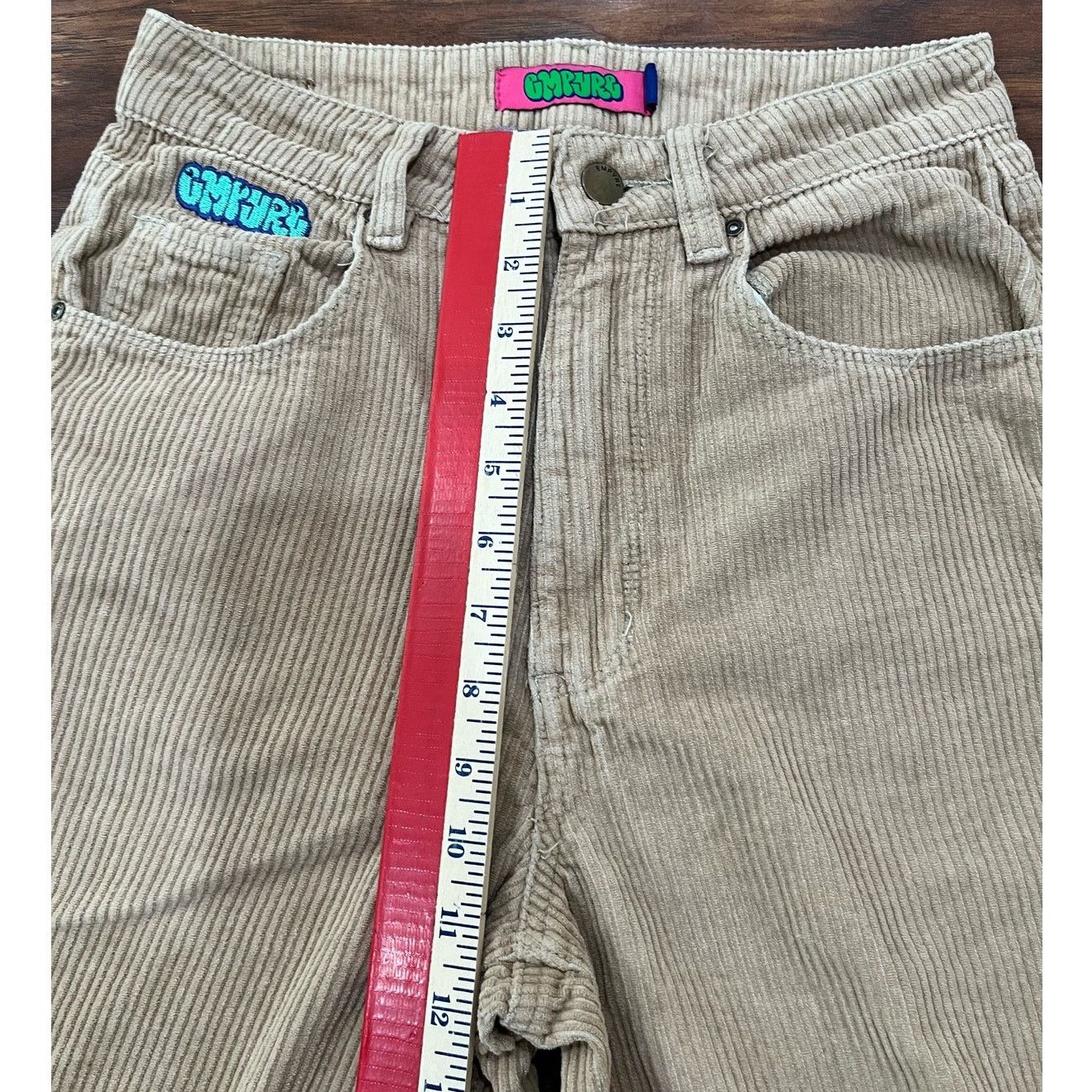 Empyre Empyre Tori Corduroy Pants Women's Size 0 Brown Wide skater Size 25" / US 0 / IT 36 - 4 Thumbnail