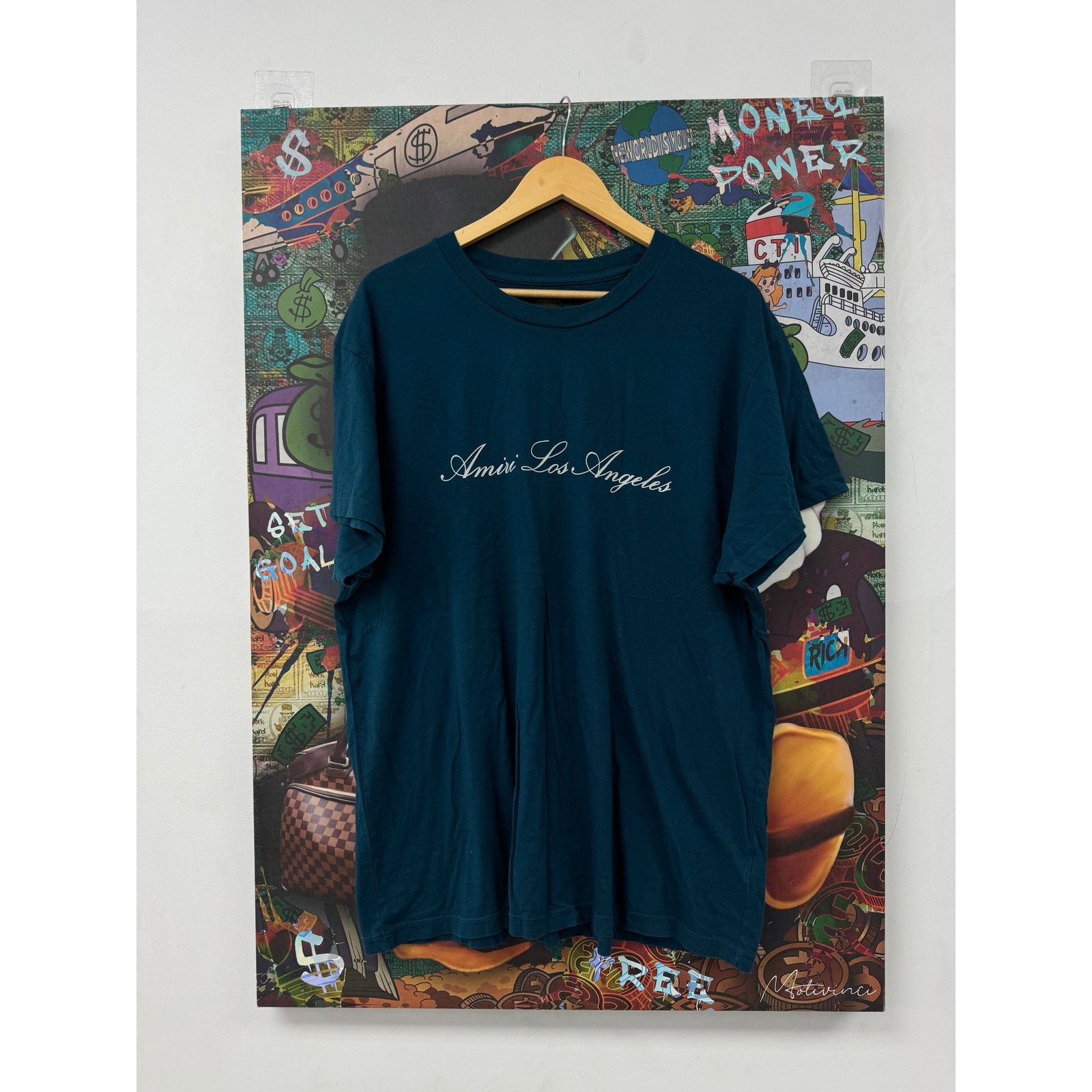 Amiri Amiri Blue Los Angeles Tee Used XL Size US XL / EU 56 / 4 - 1 Thumbnail