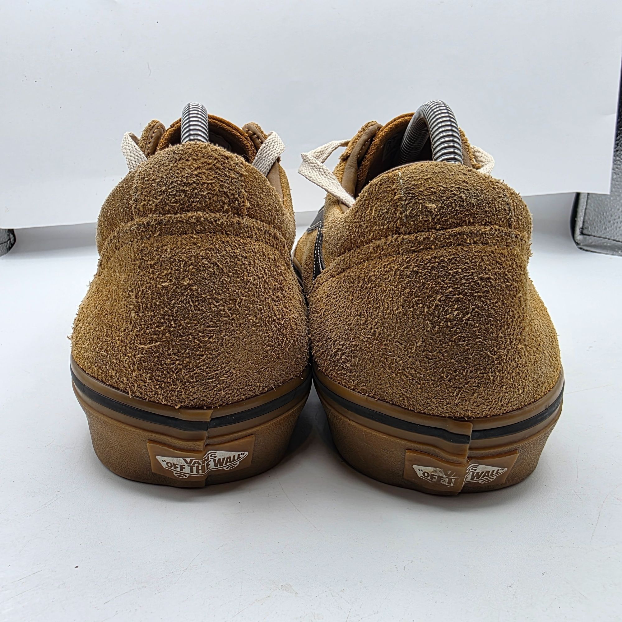 Vans Vans Ward Mens Shoes Size 9.5 Tan Black Stripe Lace-Up Low T Size US 9.5 / EU 42-43 - 8 Thumbnail