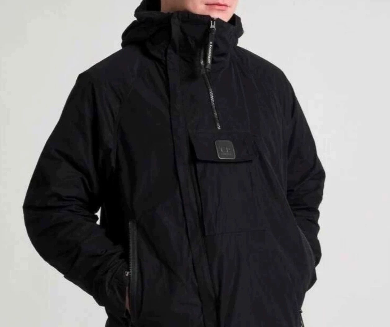 C.P. Company CP Company Fibra Nylon Double Zipper High Neck Black L Jkt Size US M / EU 48-50 / 2 - 7 Thumbnail
