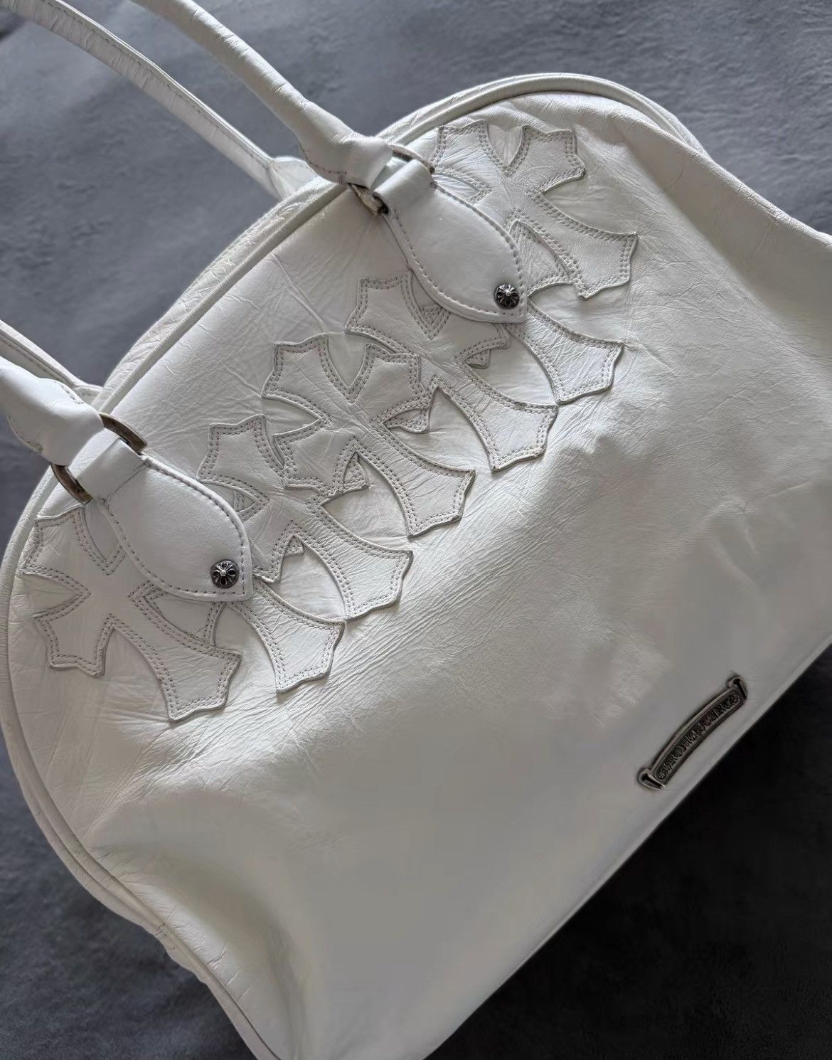Chrome Hearts Chrome Hearts White Bowling Bag Size ONE SIZE - 3 Thumbnail