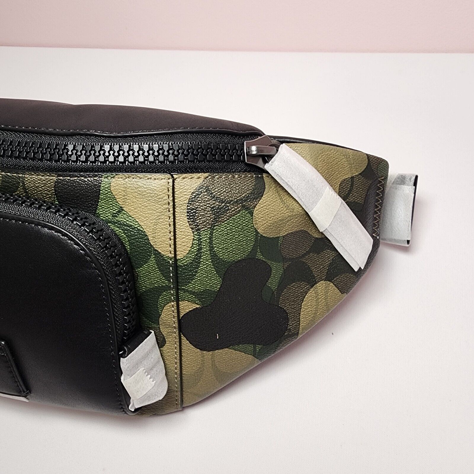 Coach NWT Coach CM184 Track Signature Camo Print Leather Belt Bag Size ONE SIZE - 2 Thumbnail