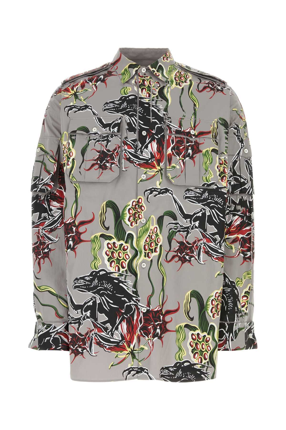 image of Prada Printed Poplin Shirt, Men's (Size Large)