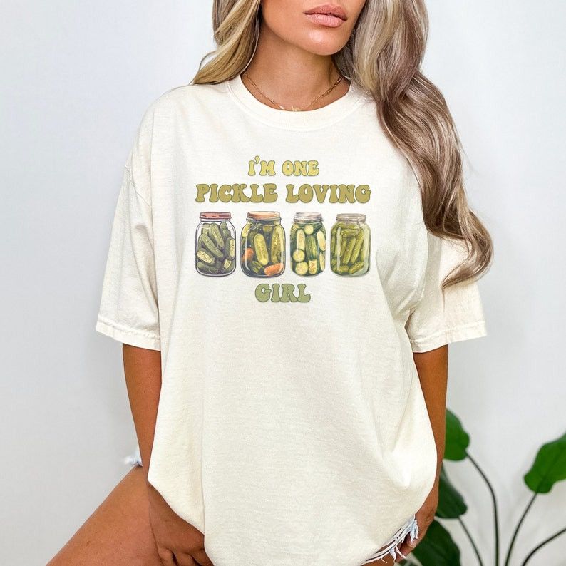 Designer Funny Pickle Shirt, Pickle Shirt Size M / US 6-8 / IT 42-44 - 1 Thumbnail