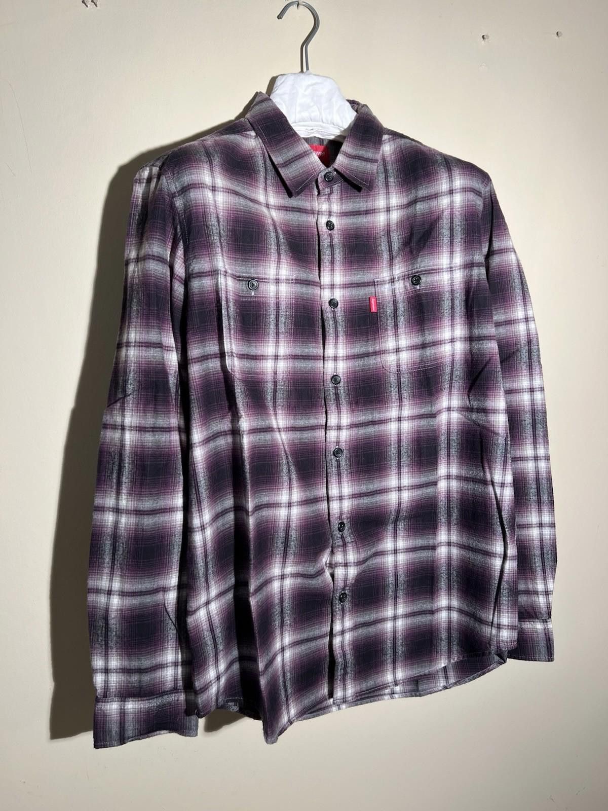 Supreme FW10 SUPREME HOMBRE PLAID SHIRT BLACK LARGE Size US L / EU 52-54 / 3 - 3 Thumbnail