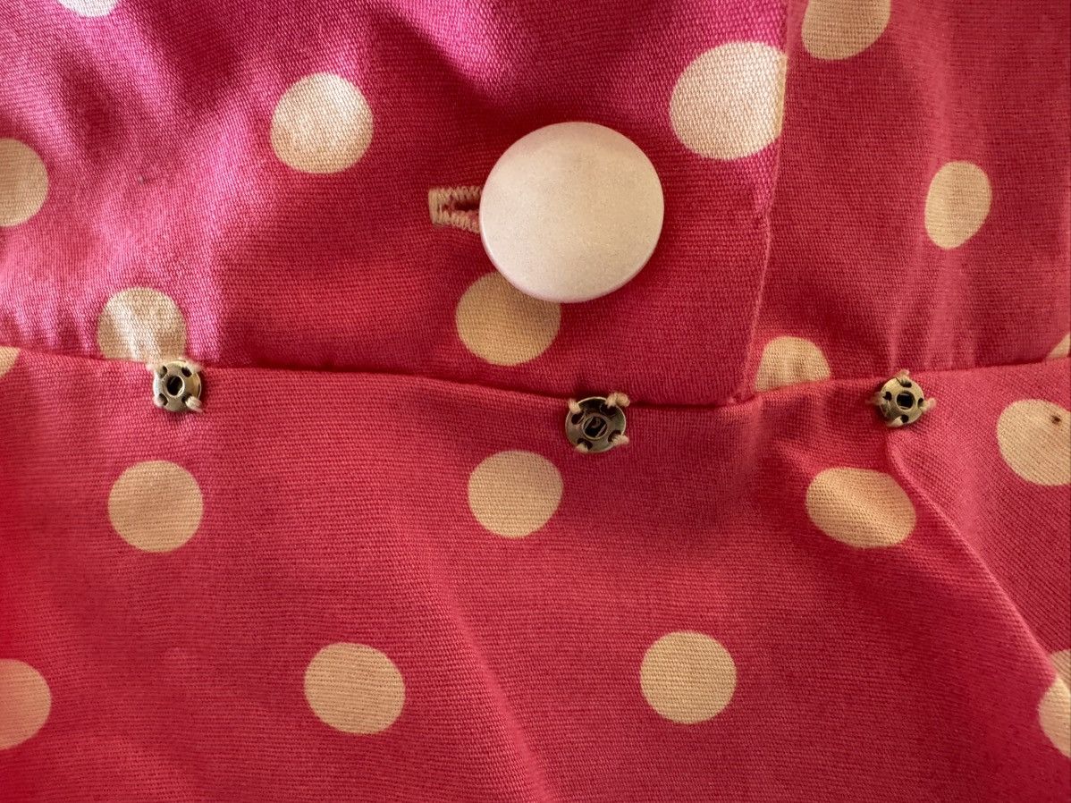 Vintage 80s pink polka dot skirt peplum blouse set XS Size 28" / US 6 / IT 42 - 6 Thumbnail
