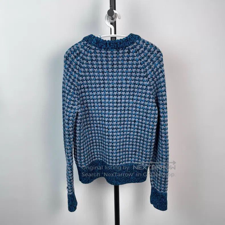 Louis Vuitton Louis Vuitton Blue and white cashmere blend knitted long-s Size US XS / EU 42 / 0 - 2 Thumbnail