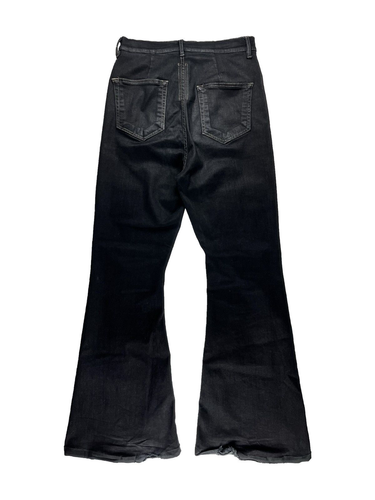 Rick Owens Waxed Bolan Boot Cut Jeans – Acroera