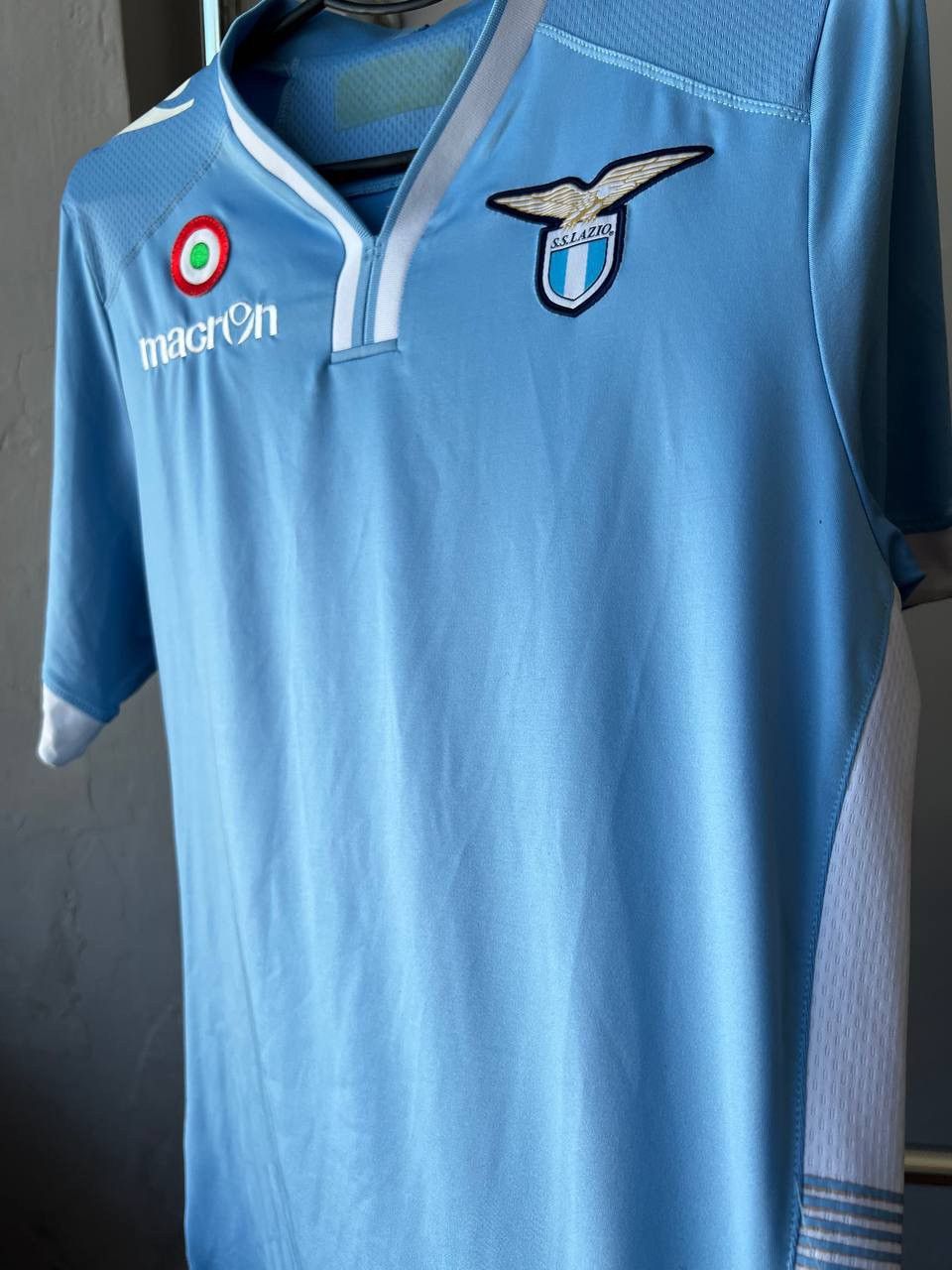 Macron 2013/14 SS LAZIO HOME SOCCER JERSEY FOOTBALL SHIRT SIZE M Size US M / EU 48-50 / 2 - 8 Thumbnail