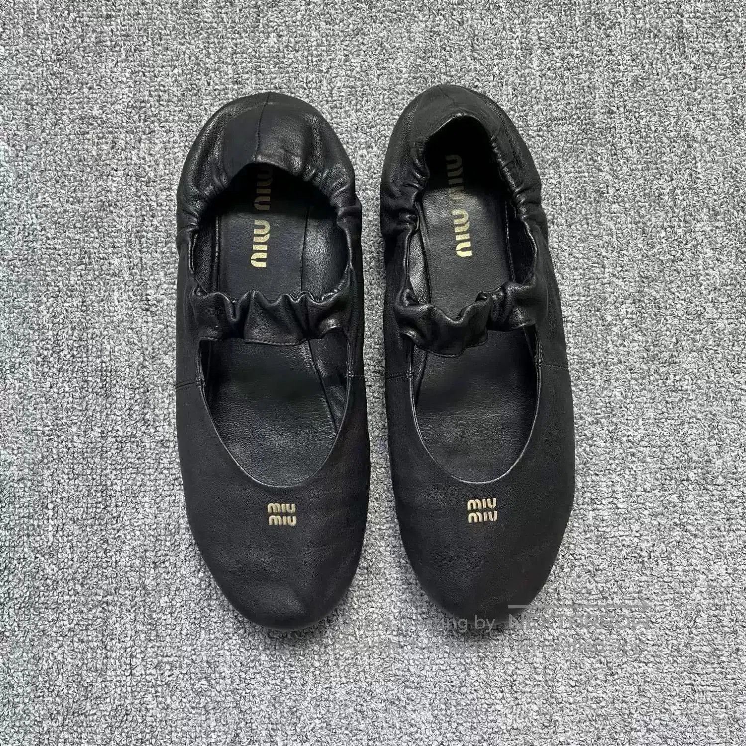 Miu Miu Miu Miu Ruches Nappa Leather Ballet Flats. Size US 8.5 / IT 38.5 - 2 Thumbnail