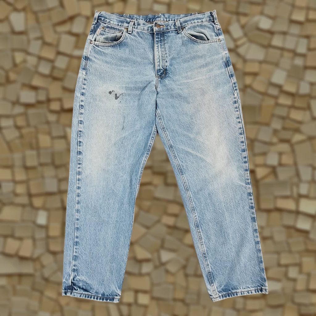 Carhartt VINTAGE Carhartt Jeans Mens Blue W38 L30 Relaxed Tapered Fit Workwear Denim Size US 38 / EU 54 - 1 Thumbnail