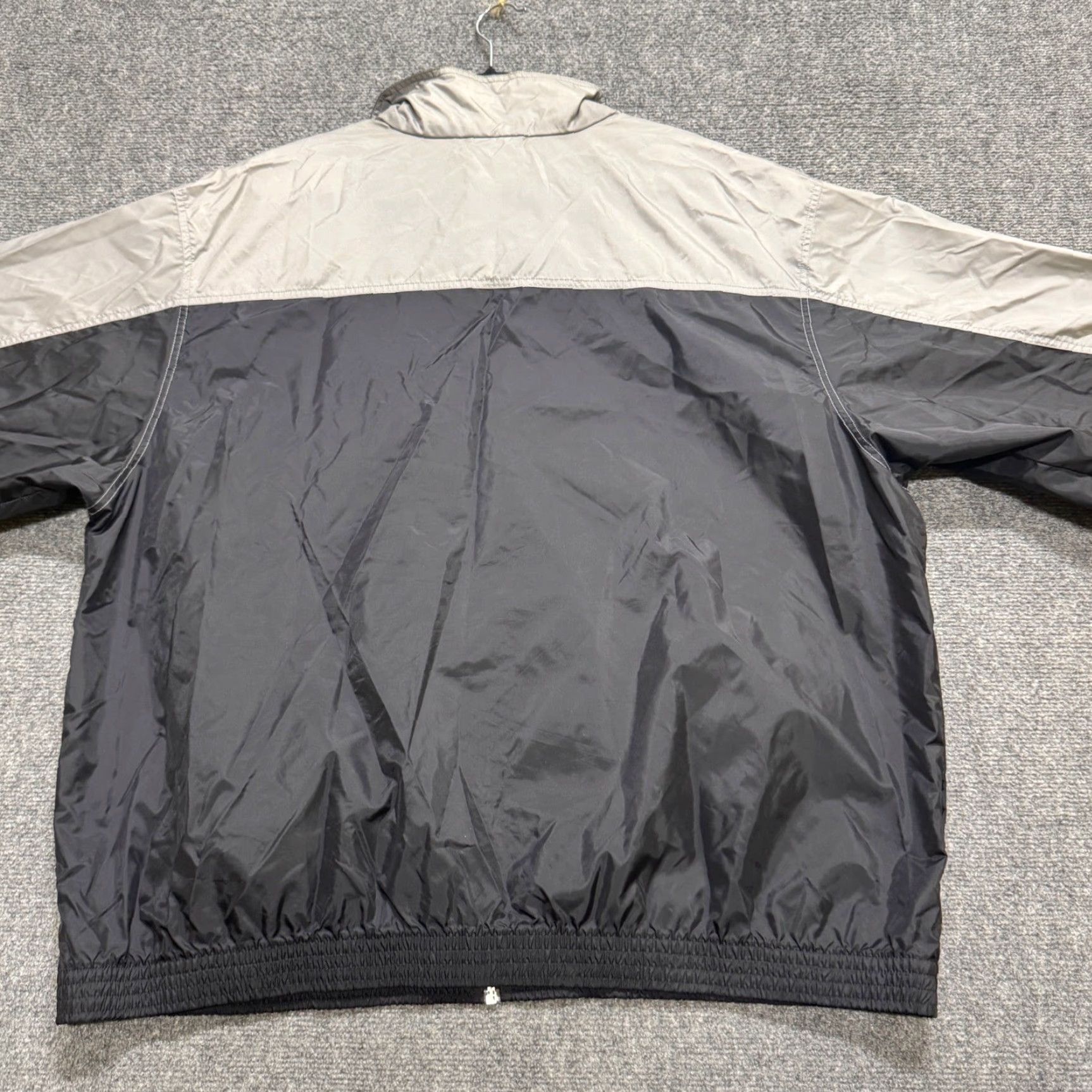 Adidas VTG Adidas Jacket Mens XXL Black 90s Gray Y2K Nylon Windbreaker Track Jacket Mens XXL Black Track Jacket Distressed Vintage Windbreaker Size US XXL / EU 58 / 5 - 6 Thumbnail