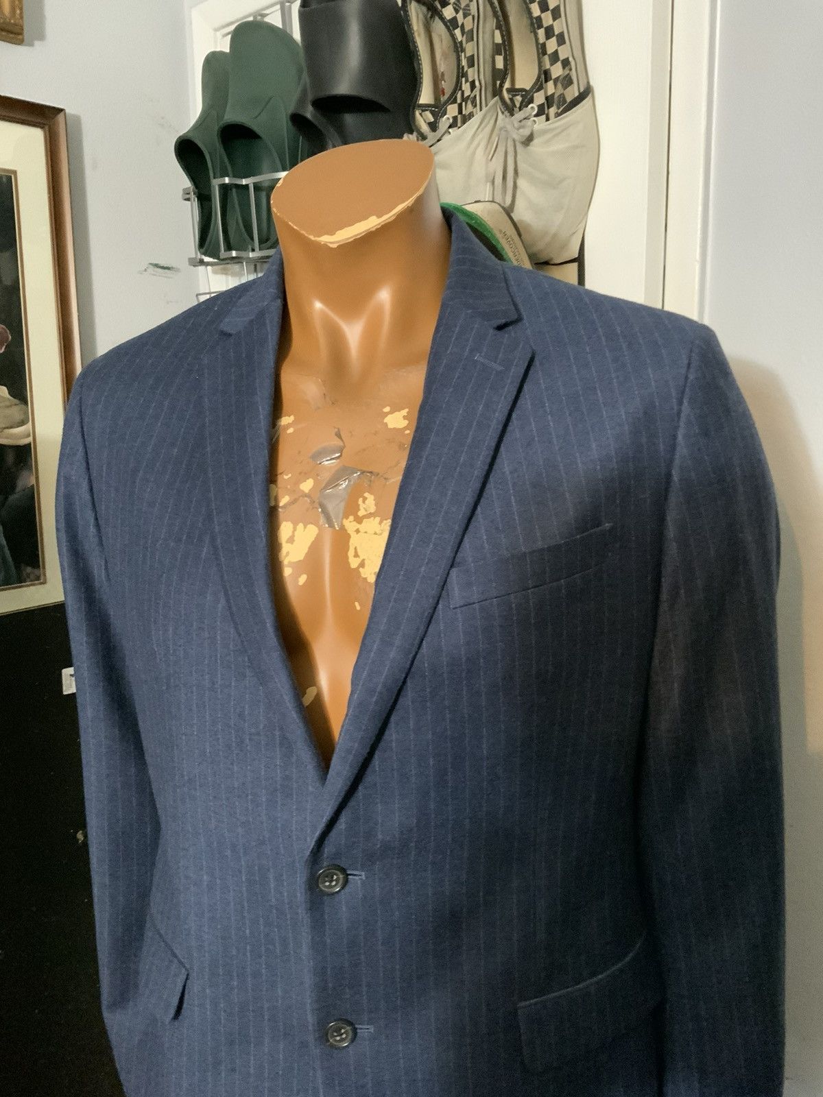 Banana Republic Banana Republic Marzotto Wool Sportscoat Blazer Jacket Size 42R - 11 Thumbnail