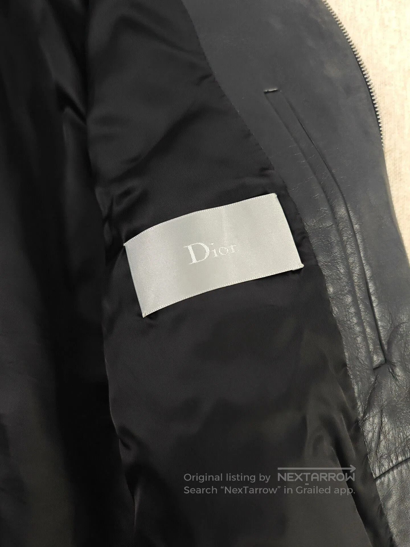 Dior Dior Men's Leather Jacket. Size US M / EU 48-50 / 2 - 3 Thumbnail