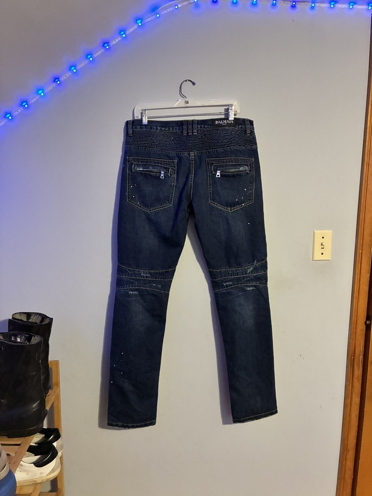 Balmain Balmain Moto Jeans Size US 34 / EU 50 - 3 Thumbnail