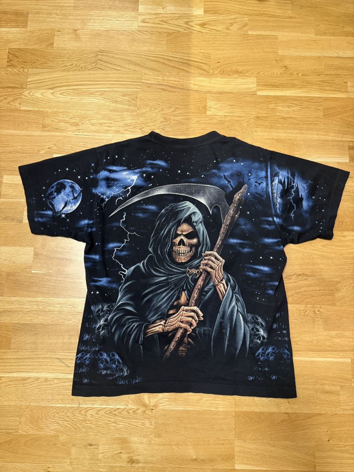 Vintage Vintage reaper t-shirt Size US L / EU 52-54 / 3 - 3 Thumbnail