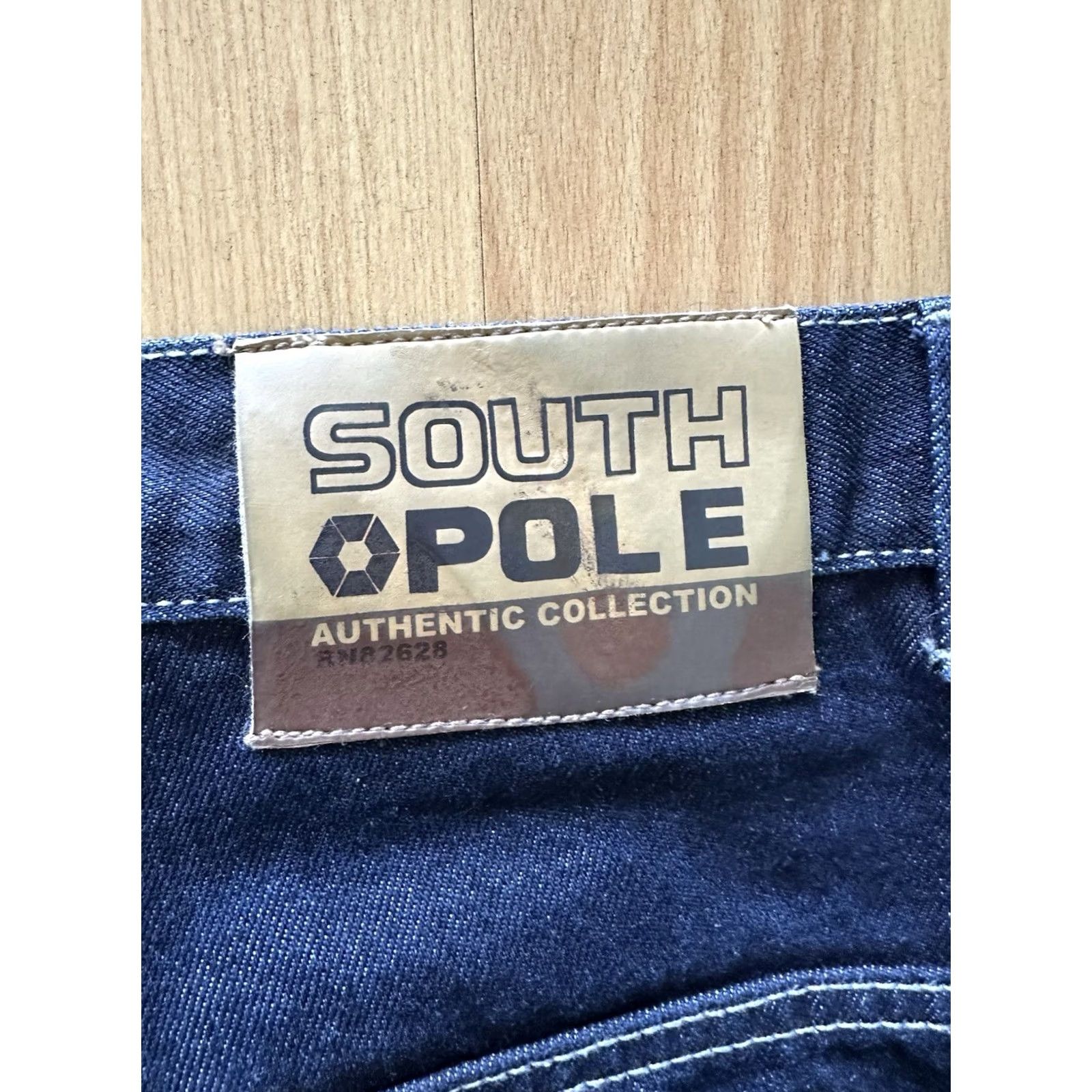 Southpole VINTAGE Southpole Jeans Baggy Wide-Leg 40x33 Men DarkWash Denim Cotton 90s Grunge Hip Hop Y2K Relaxed Regular Wide-Leg Mens Size US 40 / EU 56 - 2 Thumbnail