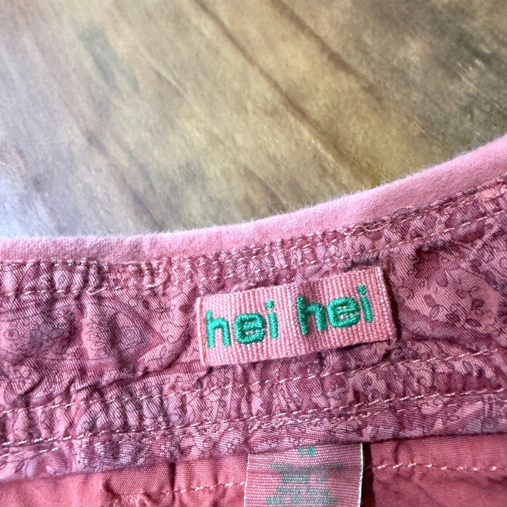 Anthropologie VINTAGE Hei Women's Pants 14W Wide-Leg Cotton Baggy Coral Y2K Knit 30 In Inseam Mens? Size 36" / US 14 / IT 50 - 5 Thumbnail