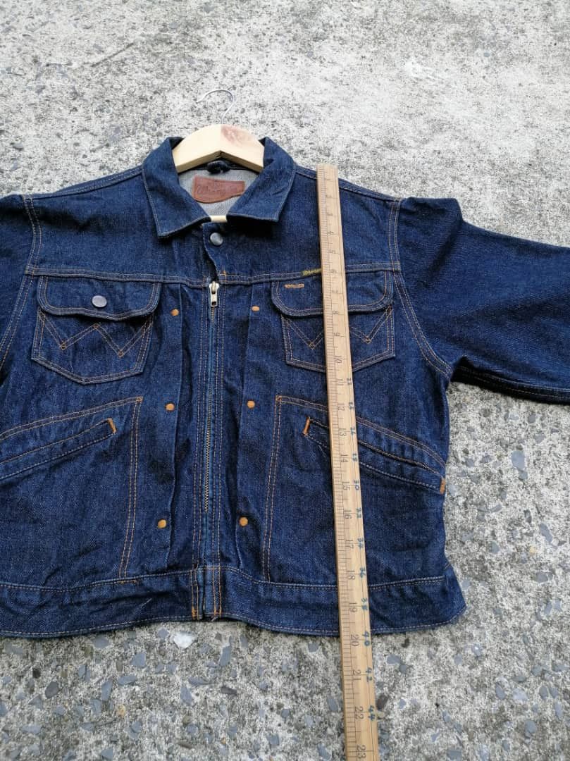 Vintage Vintage wrangler Nice Design Denim Jacket Size S / US 4 / IT 40 - 4 Thumbnail