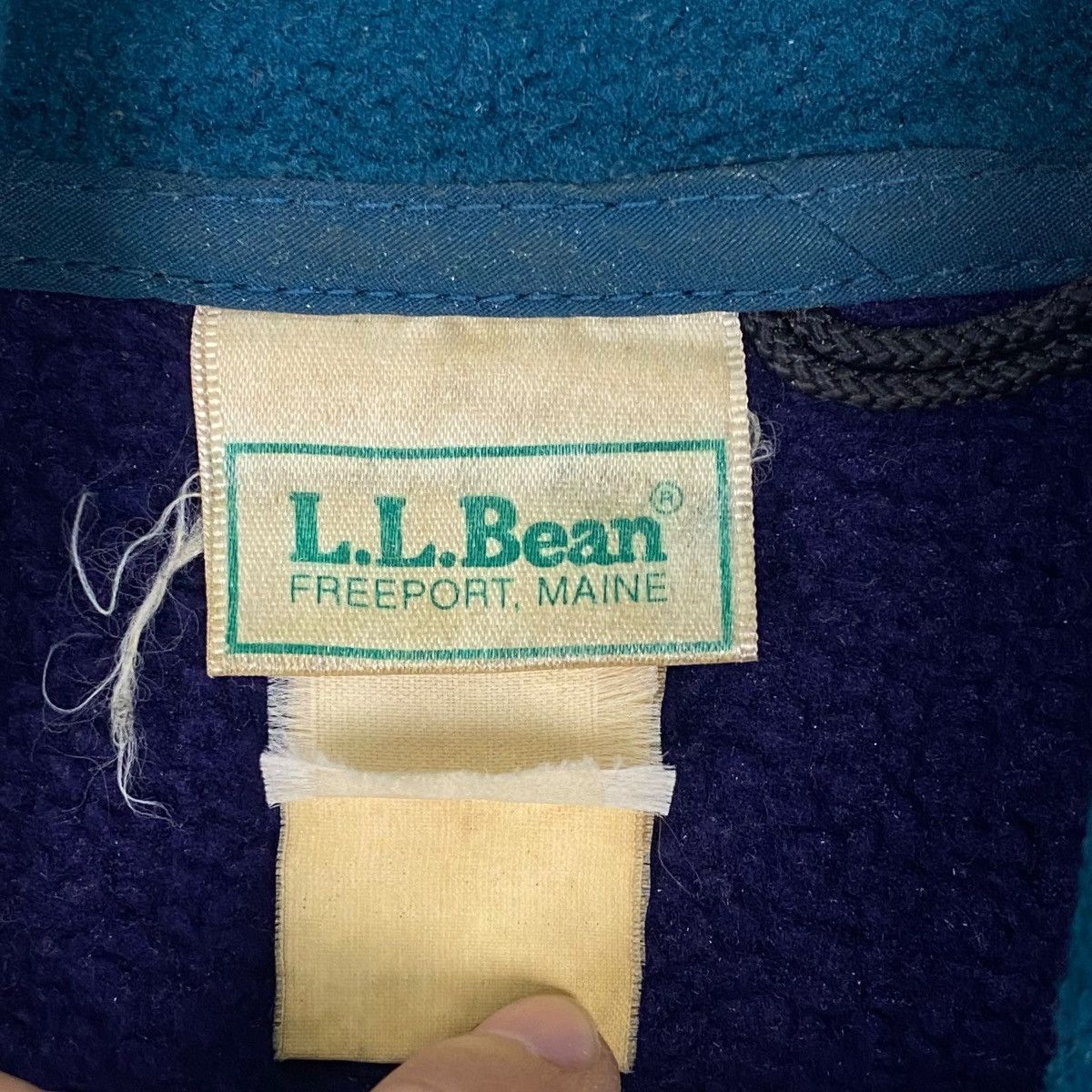 Other Vintage 90s LL Bean Half Zipper Fleece Sweater NavyBlue Sz M Size US M / EU 48-50 / 2 - 5 Thumbnail